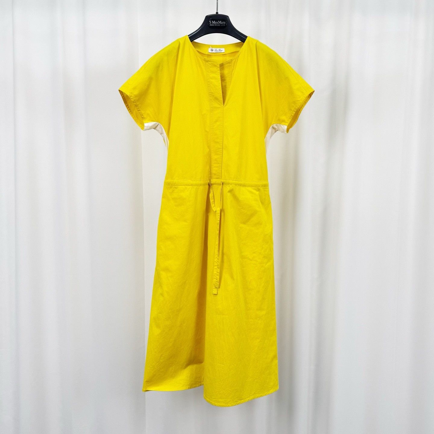 Loro Piana Loro Piana Yellow Drawstring Dress Size 38 Size XS / US 0-2 / IT 36-38 - 2 Thumbnail