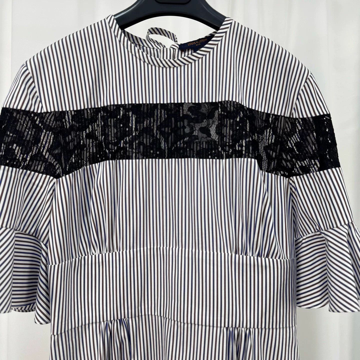 Louis Vuitton Louis Vuitton Striped Lace Panel Dress Size 40 Size M / US 6-8 / IT 42-44 - 4 Thumbnail