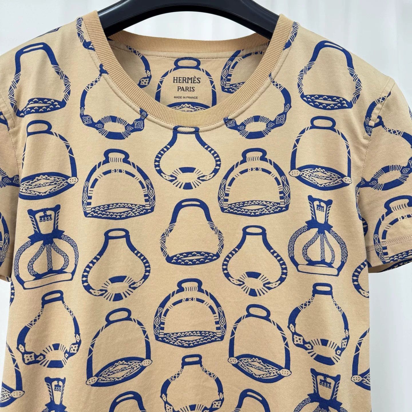 Hermes Hermes Equestrian Stirrup Print T-Shirt Size 38 Size S / US 4 / IT 40 - 4 Thumbnail