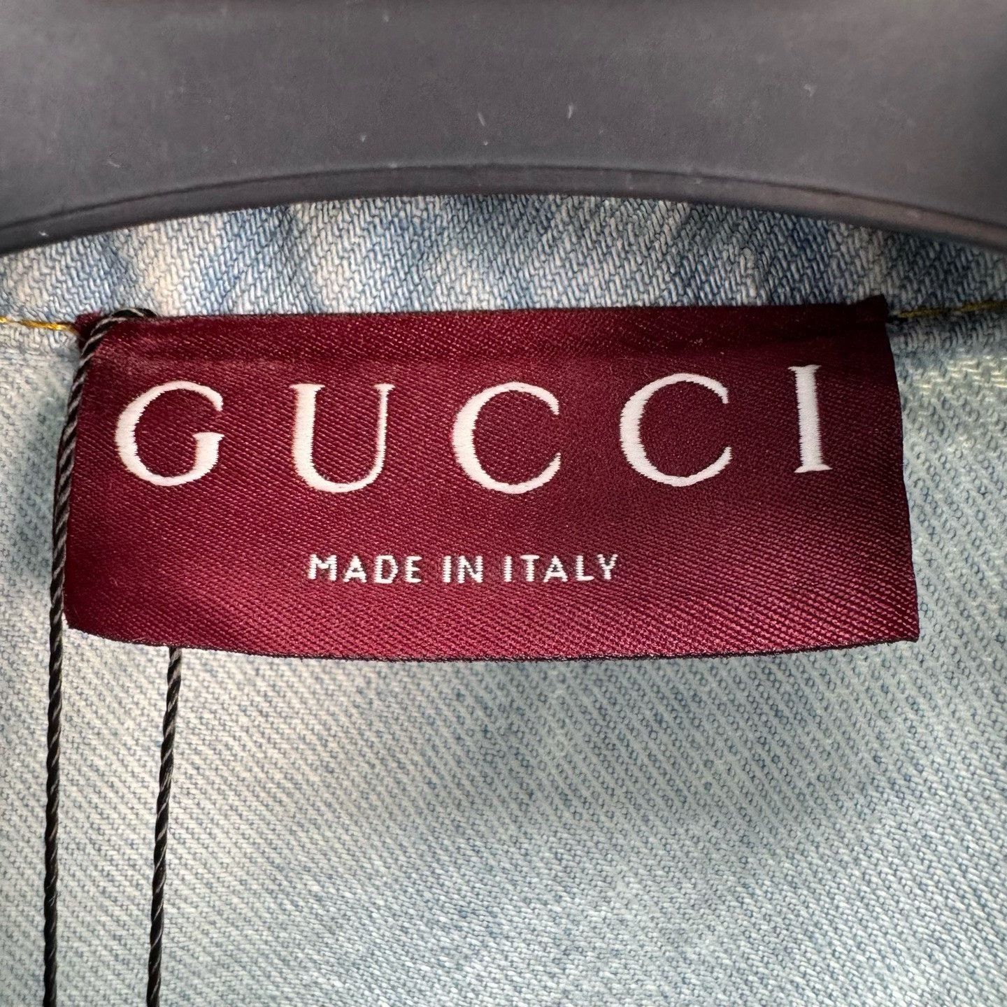 Gucci Gucci Double G Print Denim Short Sleeve Shirt Size S Size US S / EU 44-46 / 1 - 7 Thumbnail