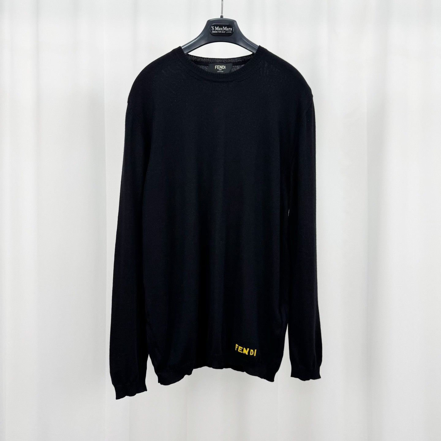 Fendi Fendi Embroidered Logo Wool Sweater Size L Size US L / EU 52-54 / 3 - 2 Thumbnail