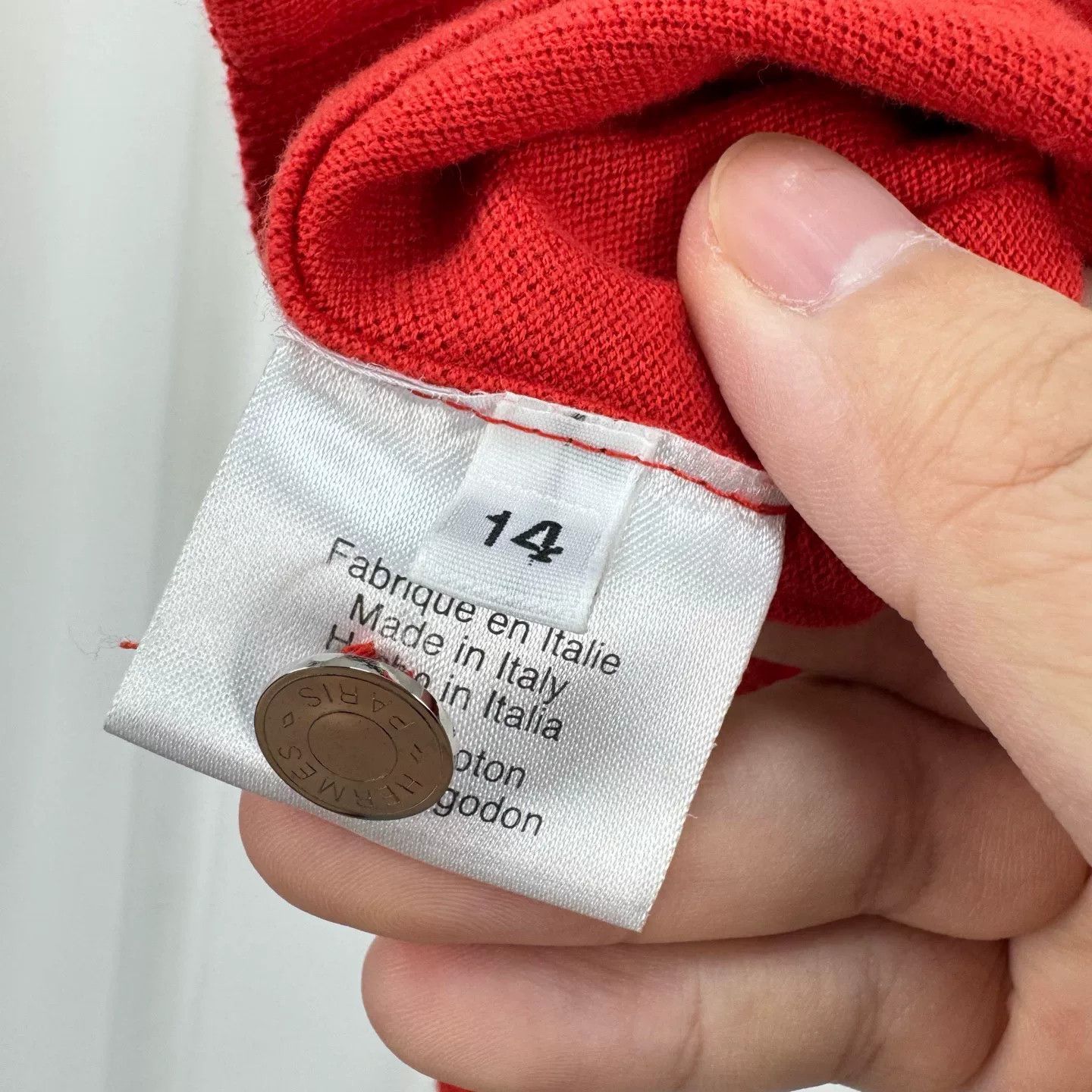 Hermes Hermès Sellier Red Polo Shirt Size 14 Size US XXS / EU 40 - 7 Thumbnail