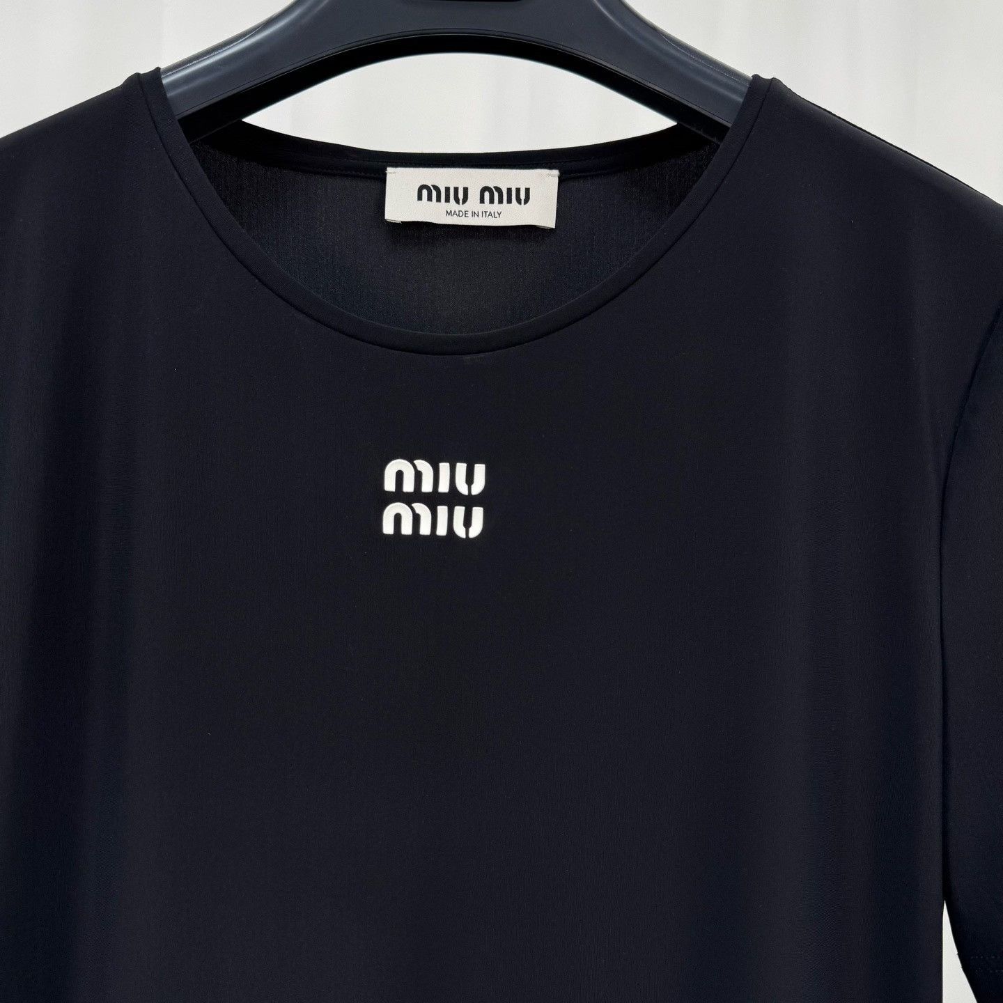 Miu Miu Miu Miu Logo Stretch Mini Dress Size 42 Size M / US 6-8 / IT 42-44 - 4 Thumbnail
