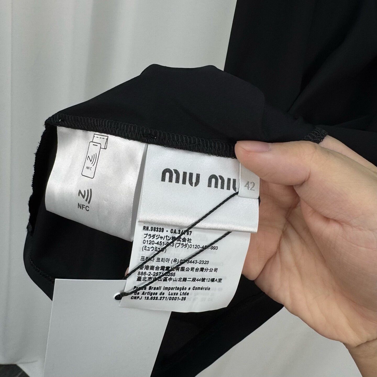 Miu Miu Miu Miu Logo Stretch Mini Dress Size 42 Size M / US 6-8 / IT 42-44 - 7 Thumbnail