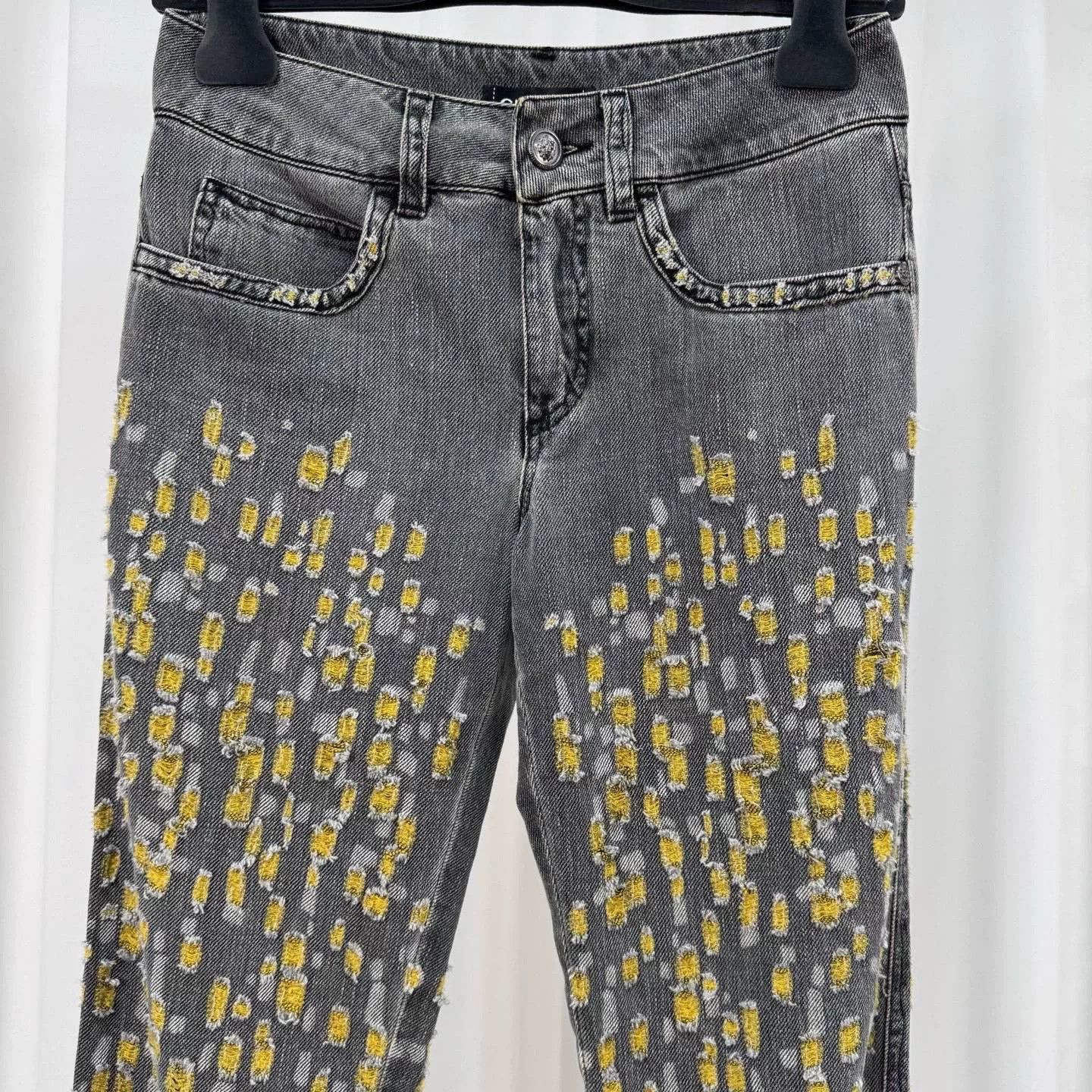 Chanel Chanel Floral Embroidery Jeans Size 34 Size 25" / US 0 / IT 36 - 4 Thumbnail