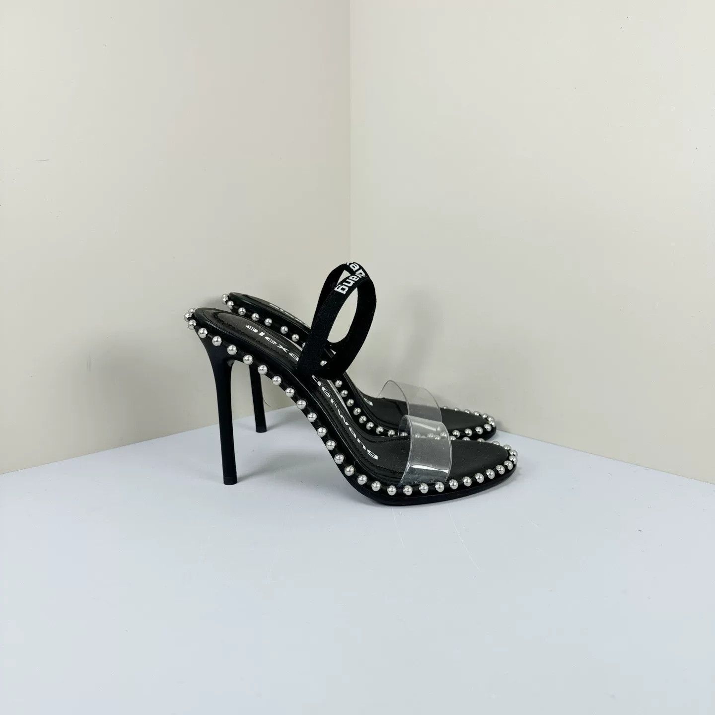 Alexander Wang Alexander Wang Studded Logo Heel Sandals Size 35 Size US 5 / IT 35 - 5 Thumbnail