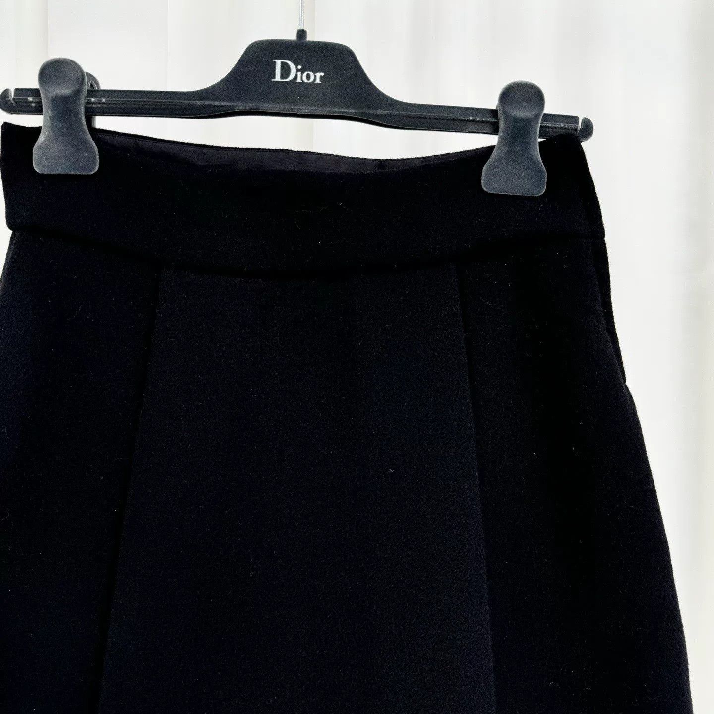 Miu Miu Miu Miu Black Wool Mini Skirt Size 40 Size 27" / US 4 / IT 40 - 4 Thumbnail
