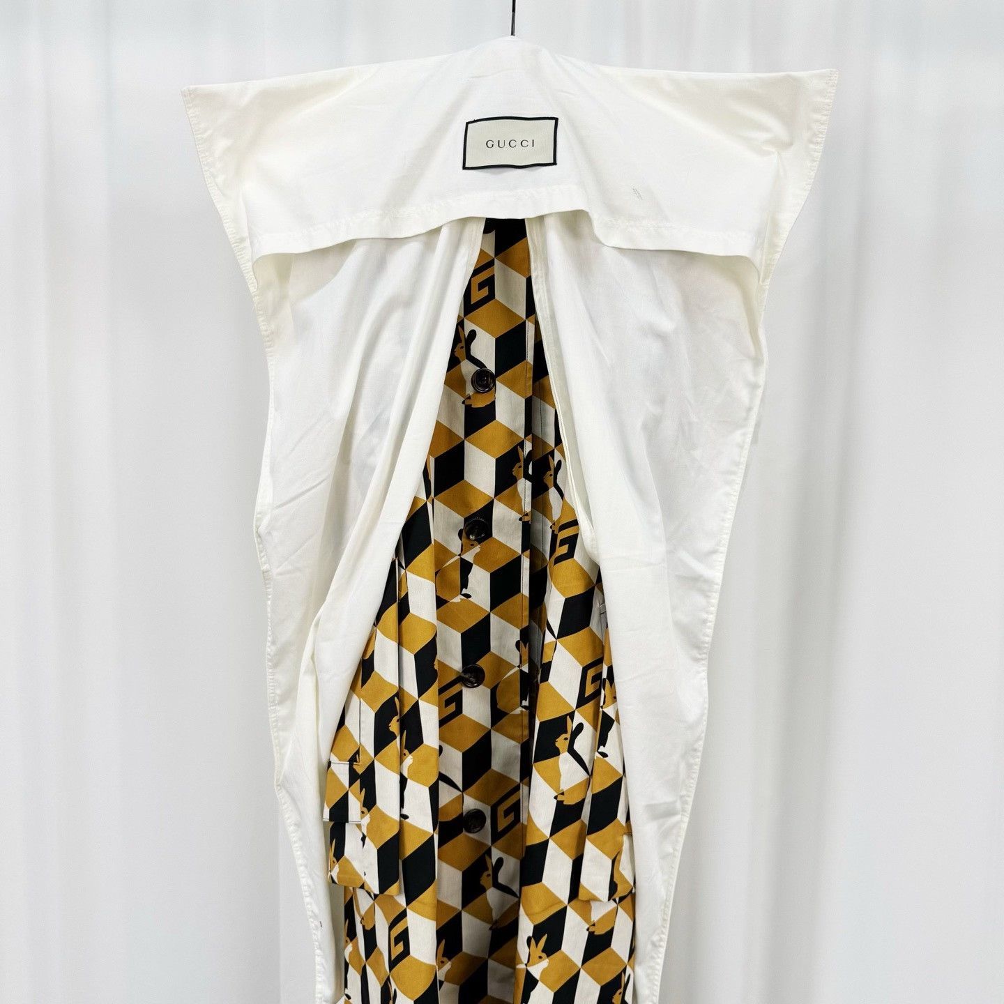Gucci Gucci Geometric Rabbit Print Coat Size S Size US S / EU 44-46 / 1 - 10 Thumbnail