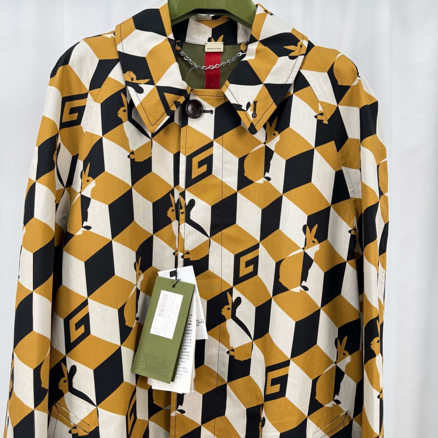 Gucci Gucci Geometric Rabbit Print Coat Size S Size US S / EU 44-46 / 1 - 4 Thumbnail