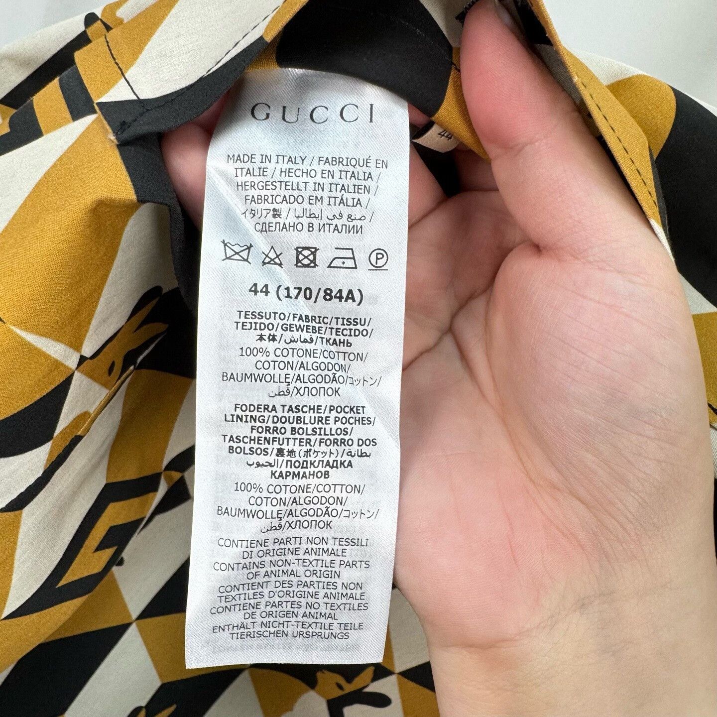 Gucci Gucci Geometric Rabbit Print Coat Size S Size US S / EU 44-46 / 1 - 8 Thumbnail