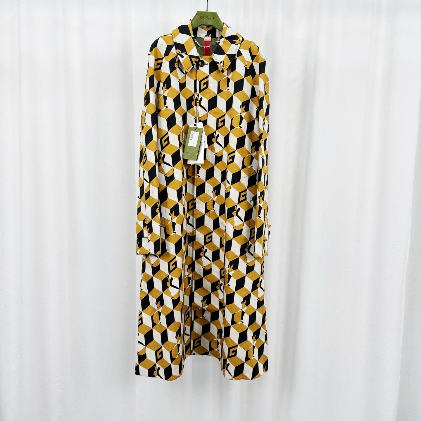 Gucci Gucci Geometric Rabbit Print Coat Size S Size US S / EU 44-46 / 1 - 2 Thumbnail