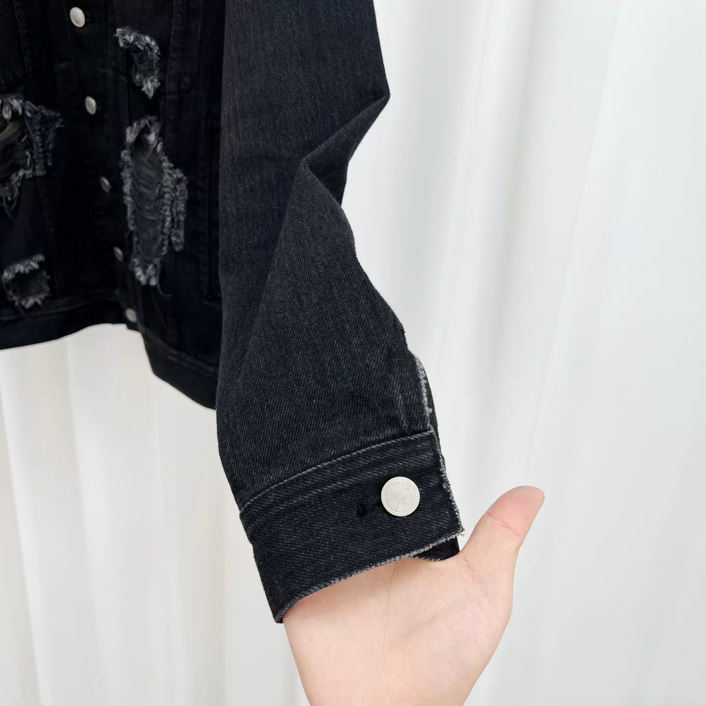 Ambush Design × peaceminusone AMBUSH x PEACEMINUSONE Distressed Denim Jacket Size 2 Size US M / EU 48-50 / 2 - 5 Thumbnail