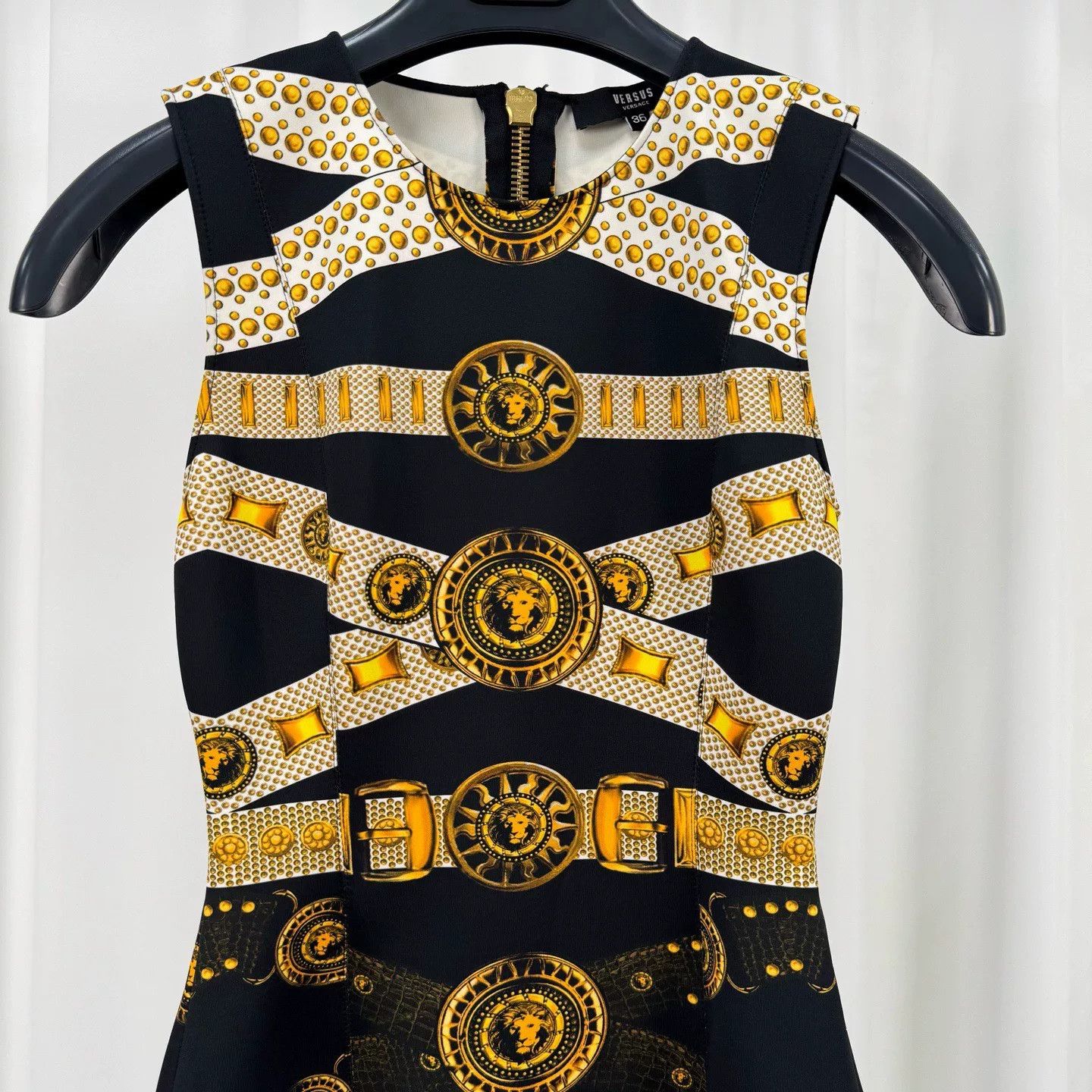 Versus Versace Versus Versace Baroque Print Mini Dress Size 36 Size XS / US 0-2 / IT 36-38 - 4 Thumbnail