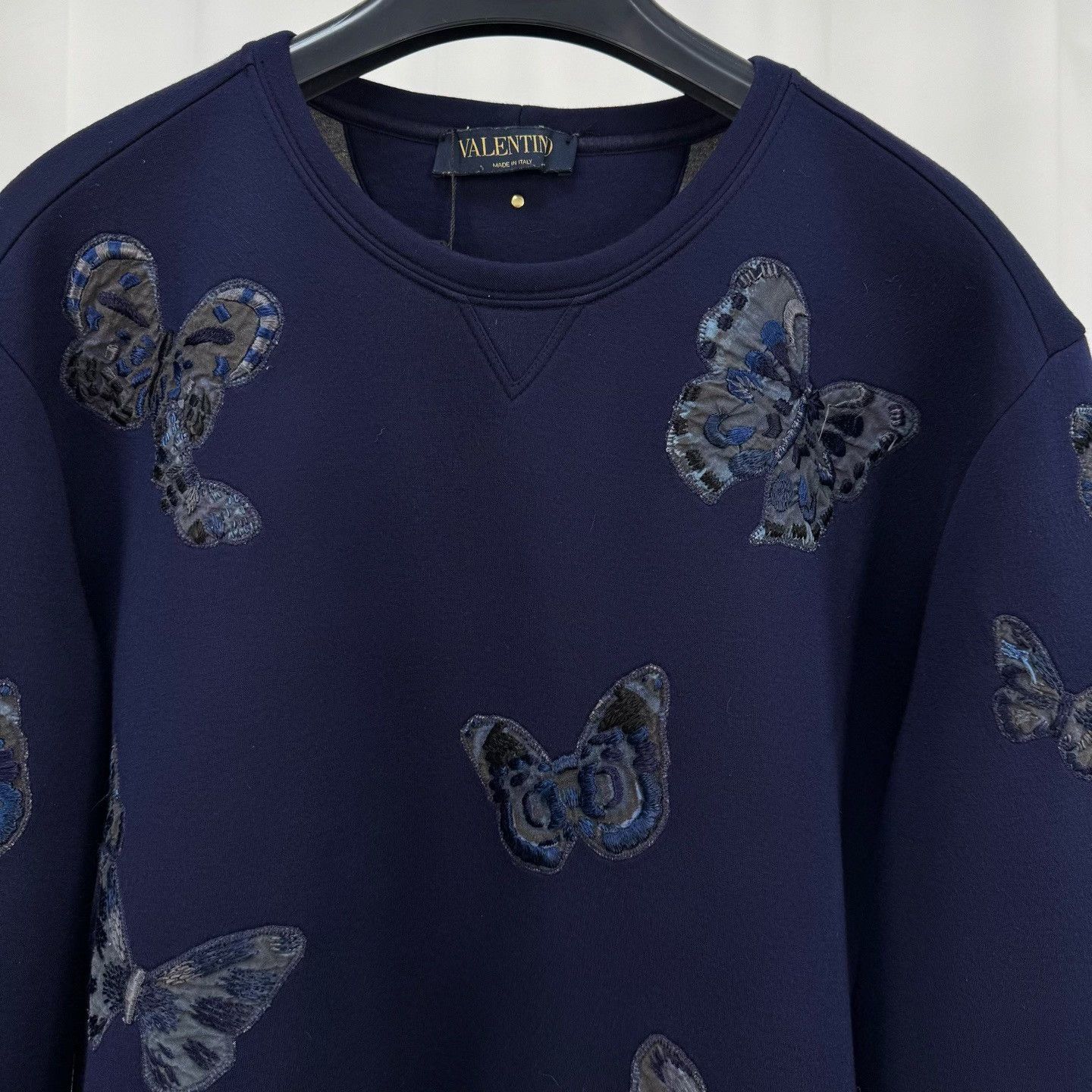 Valentino Valentino Butterfly Embroidered Sweatshirt Size S Size US S / EU 44-46 / 1 - 4 Thumbnail