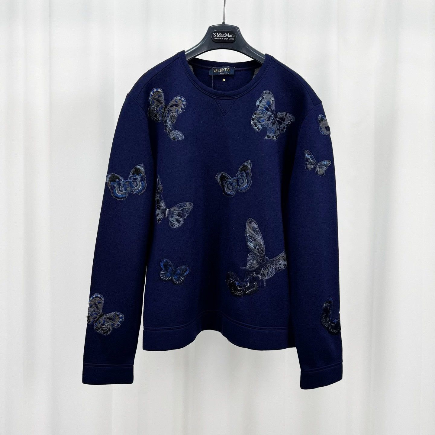 Valentino Valentino Butterfly Embroidered Sweatshirt Size S Size US S / EU 44-46 / 1 - 2 Thumbnail