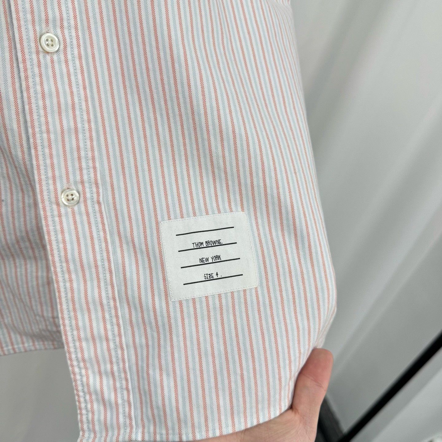 Thom Browne Thom Browne Striped 4-Bar Shirt Size 4 Size US XL / EU 56 / 4 - 6 Thumbnail