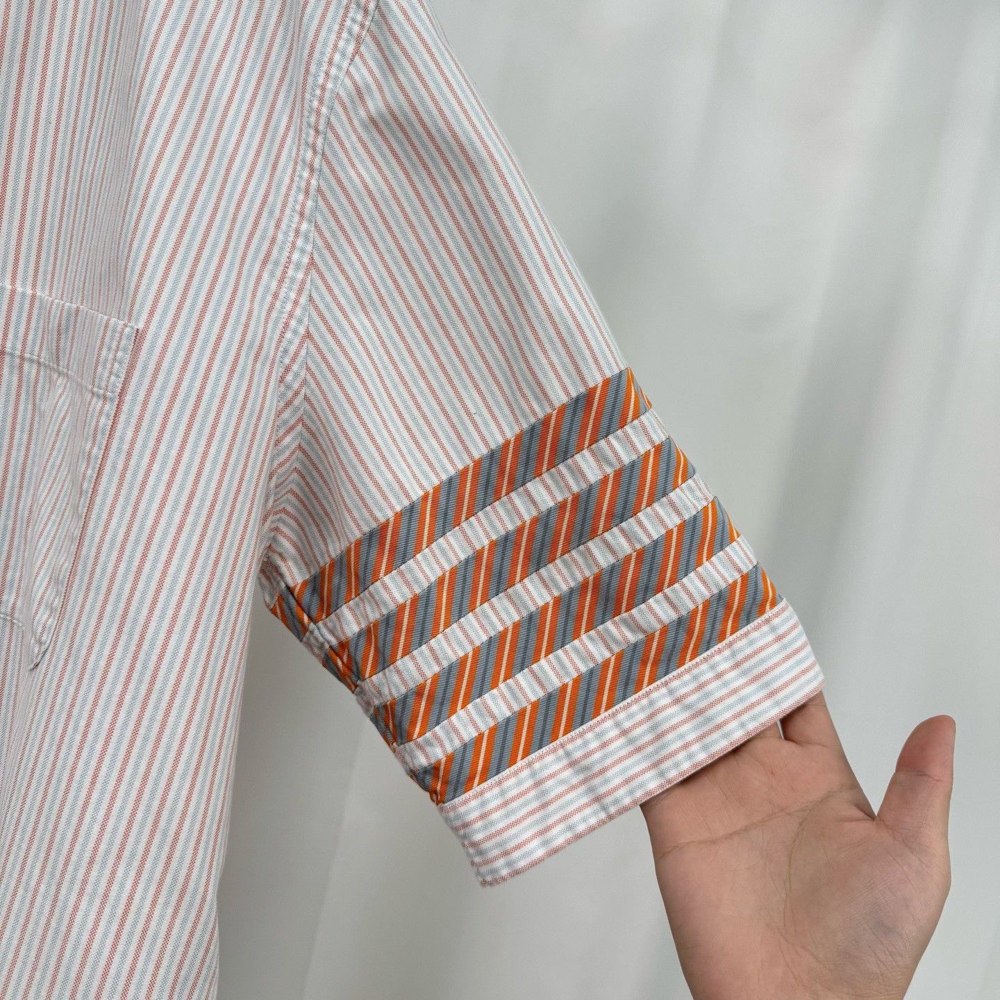 Thom Browne Thom Browne Striped 4-Bar Shirt Size 4 Size US XL / EU 56 / 4 - 5 Thumbnail
