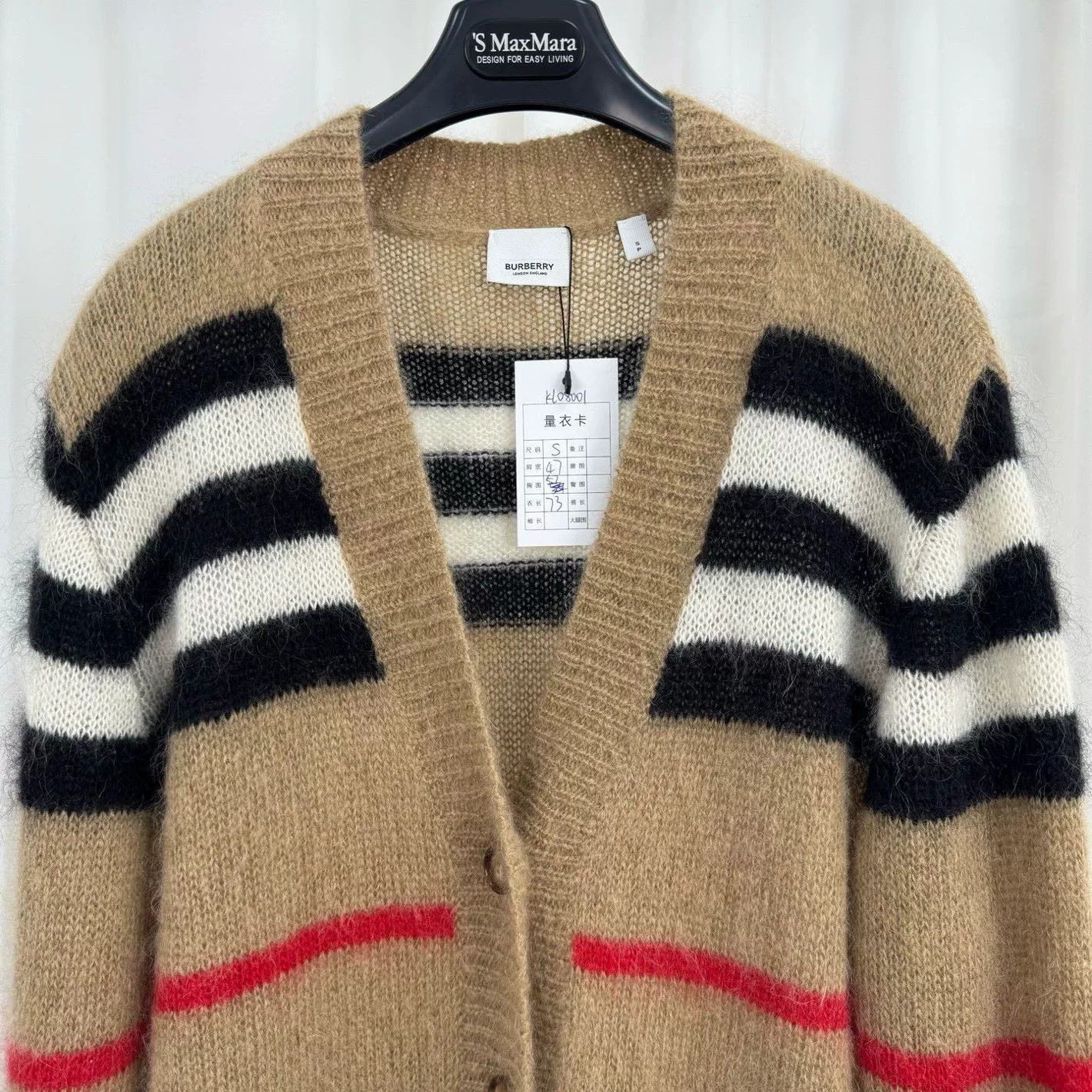 Burberry Burberry Mohair Check Cardigan Size S Size S / US 4 / IT 40 - 4 Thumbnail