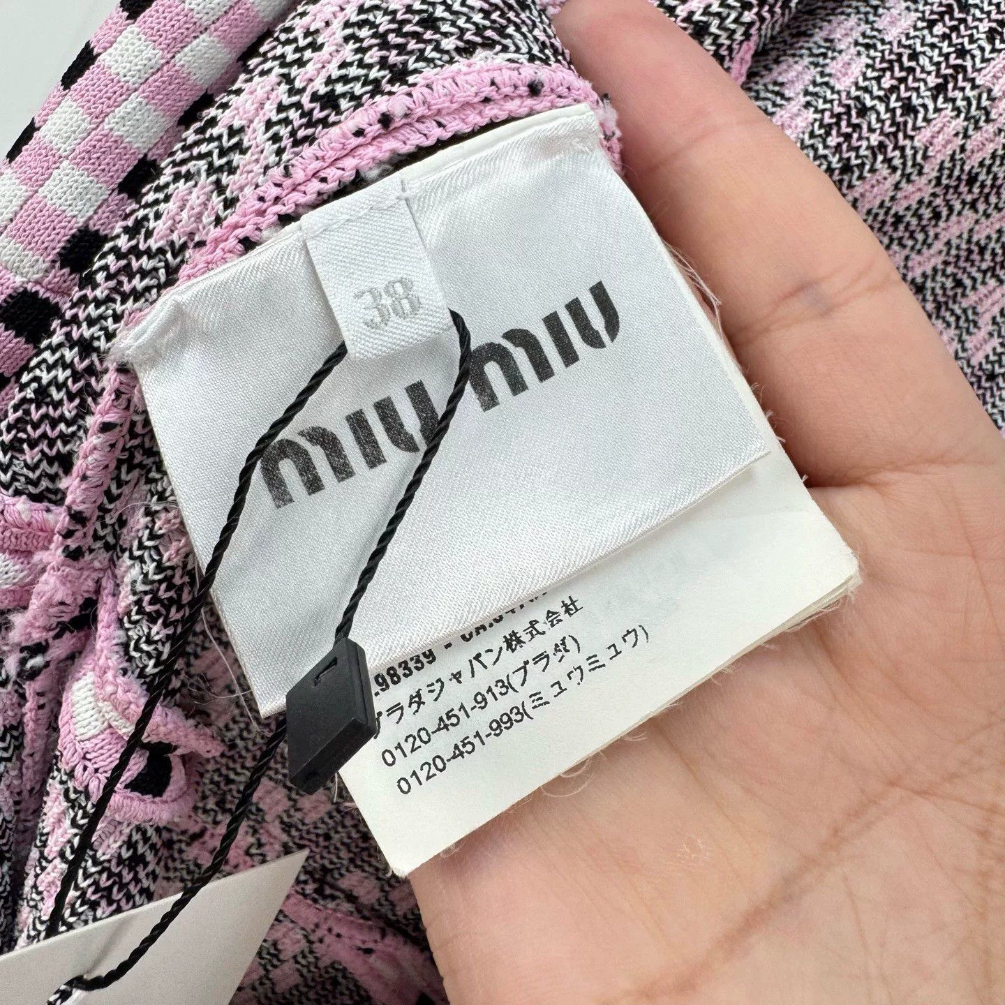 Miu Miu Miu Miu Checkered Knit Bodysuit Size 38 Size XS / US 0-2 / IT 36-38 - 8 Thumbnail