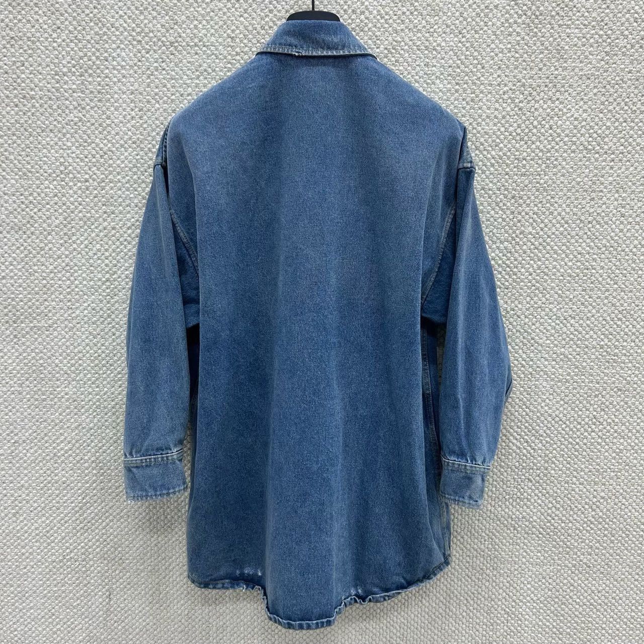 Prada Prada Logo Denim Jacket Size 38 Size XS / US 0-2 / IT 36-38 - 3 Thumbnail