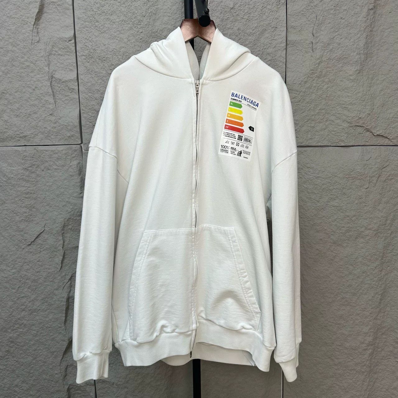Balenciaga Balenciaga Energy Logo Zip Hoodie Size S Size US S / EU 44-46 / 1 - 2 Thumbnail