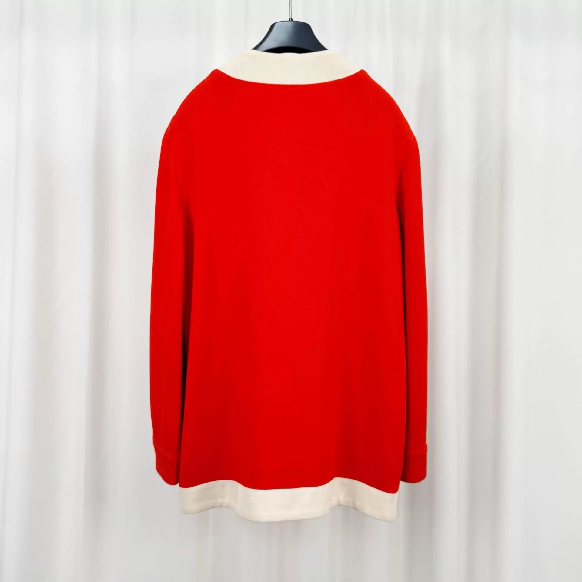 Gucci Gucci Red Contrast Trim Knit Cardigan Size XS Size US XS / EU 42 / 0 - 3 Thumbnail