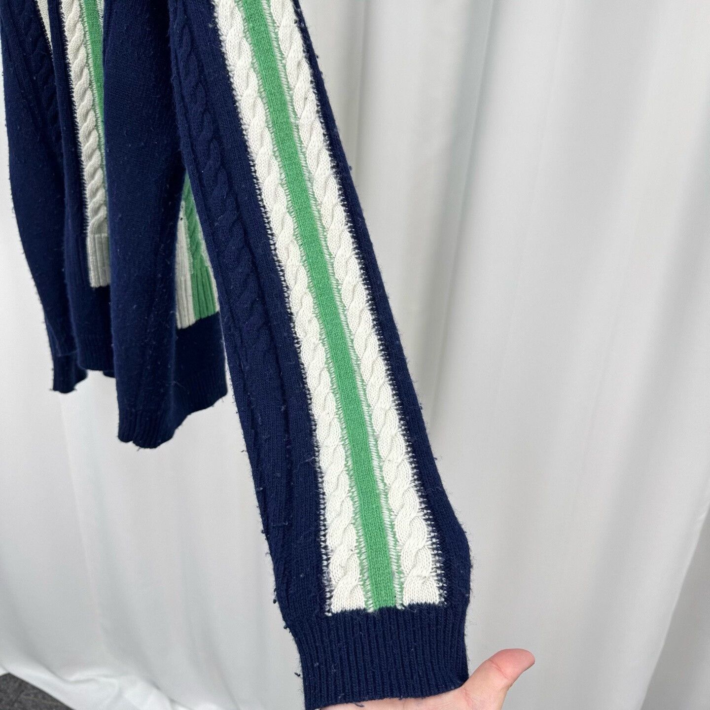 Loewe Loewe Striped Cable Knit Sweater Size L Size US L / EU 52-54 / 3 - 5 Thumbnail