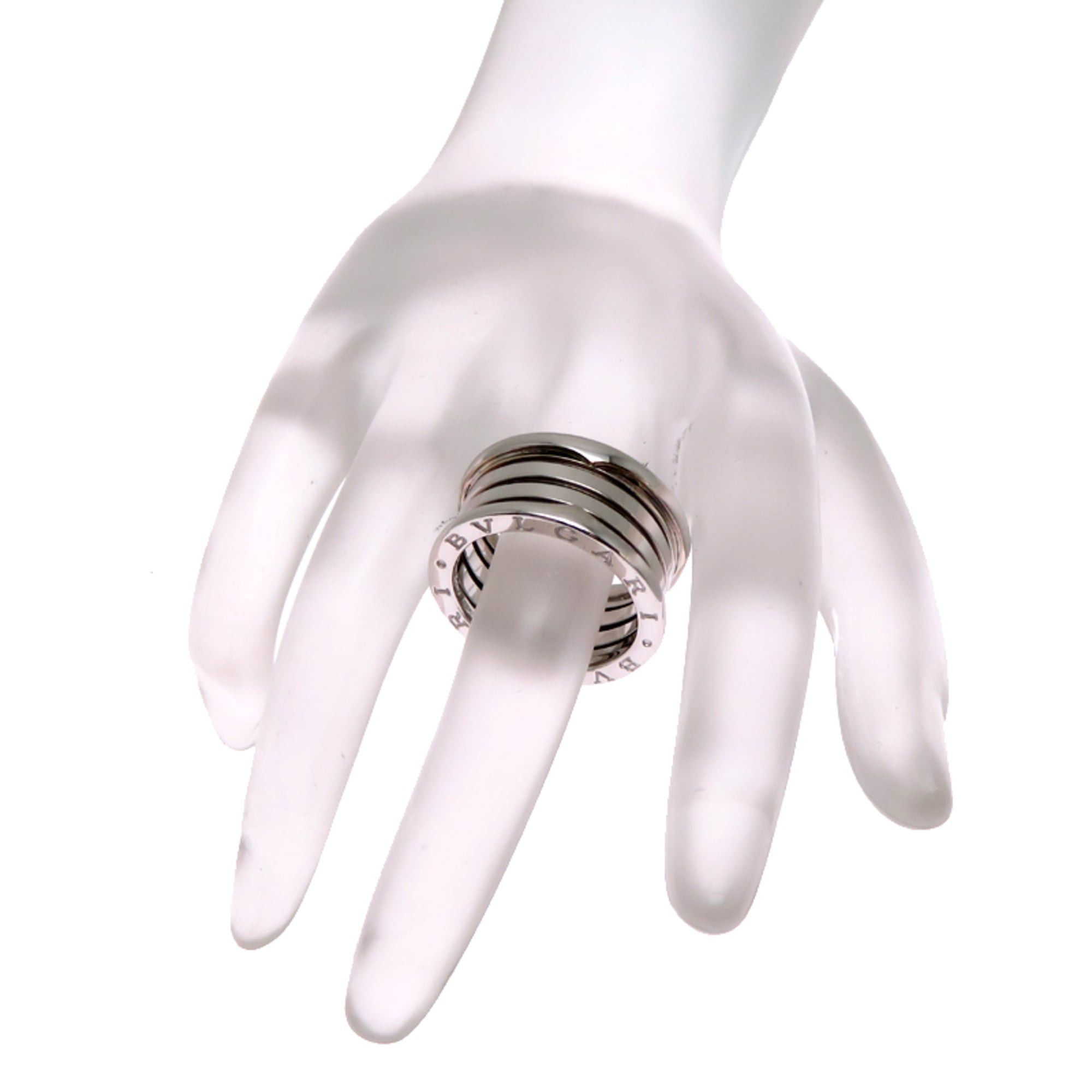 Bvlgari Bvlgari B-zero1 #57 Women's/Men's Ring, 750 White Gold Size ONE SIZE - 7 Thumbnail
