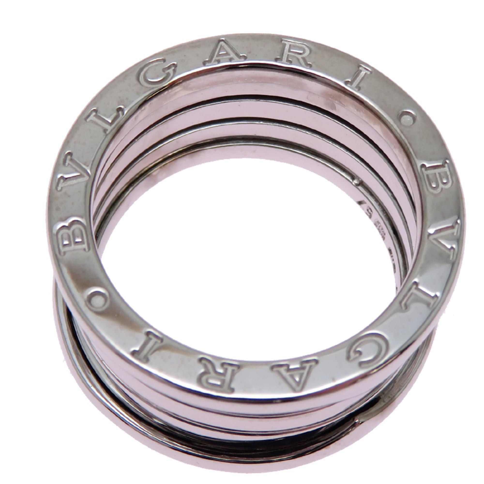 Bvlgari Bvlgari B-zero1 #57 Women's/Men's Ring, 750 White Gold Size ONE SIZE - 3 Thumbnail