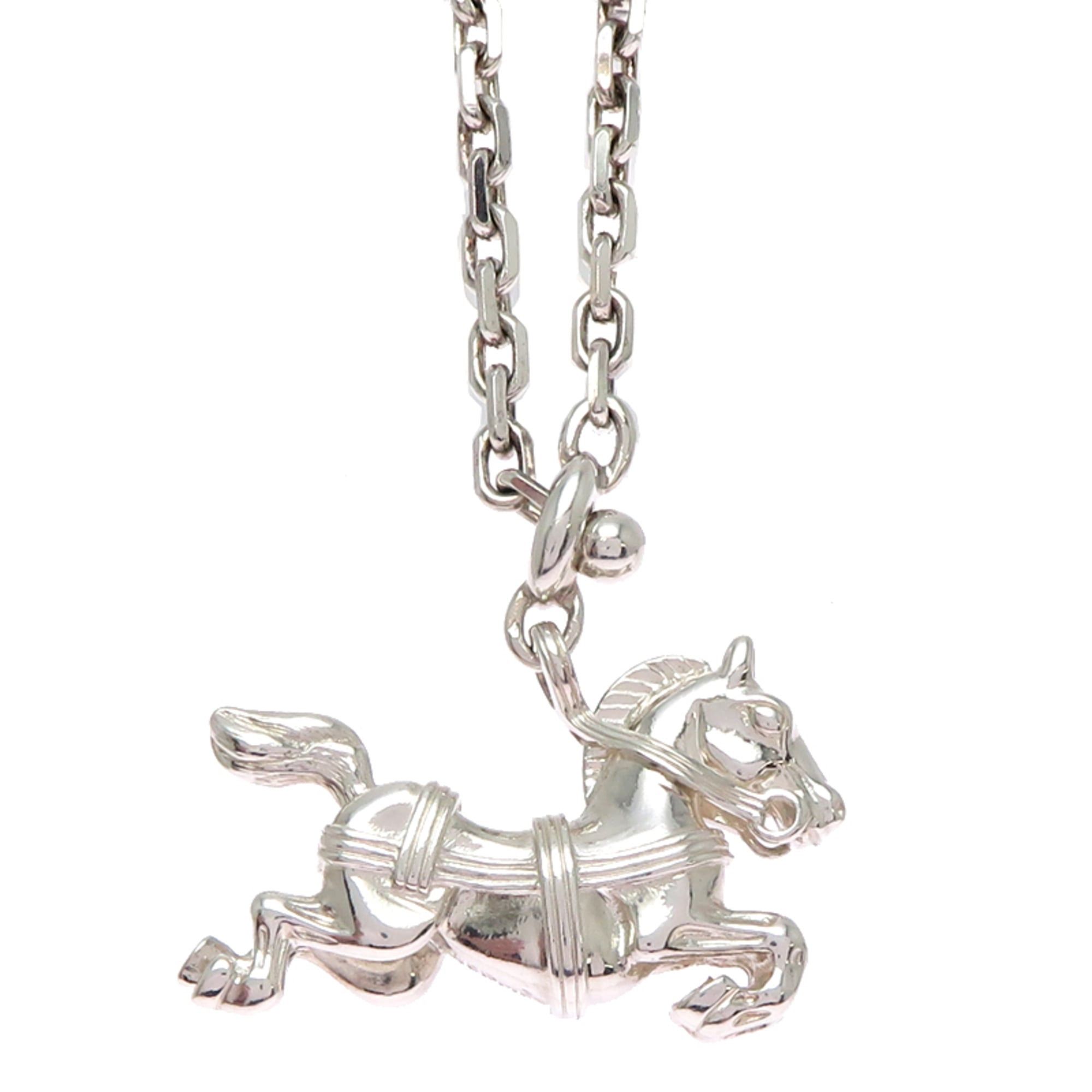 Hermes Hermes Cheval Horse Charm for Women and Men, Sterling Silver 925 Size ONE SIZE - 2 Thumbnail
