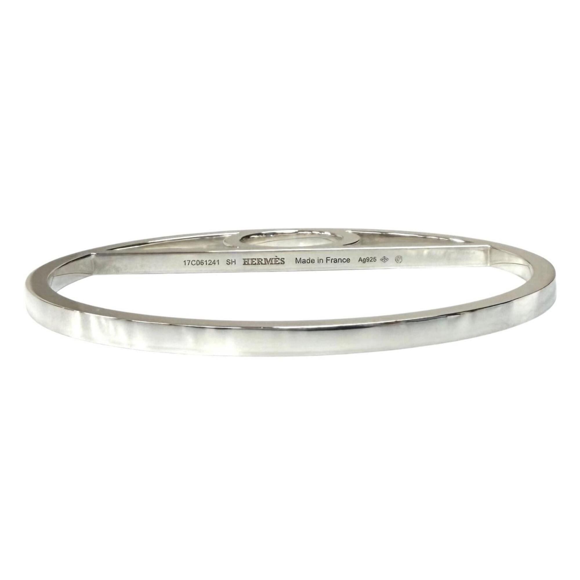 Hermes HERMES (Hermes) 2017 model AG925 Chaine d'Ancre Game bangle, silver, SH, made in France, weight 35.7g, women's. Size ONE SIZE - 3 Thumbnail