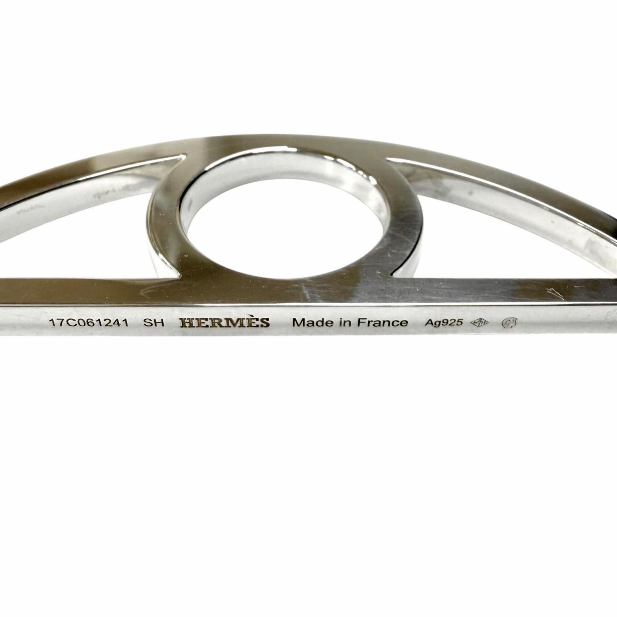 Hermes HERMES (Hermes) 2017 model AG925 Chaine d'Ancre Game bangle, silver, SH, made in France, weight 35.7g, women's. Size ONE SIZE - 5 Thumbnail