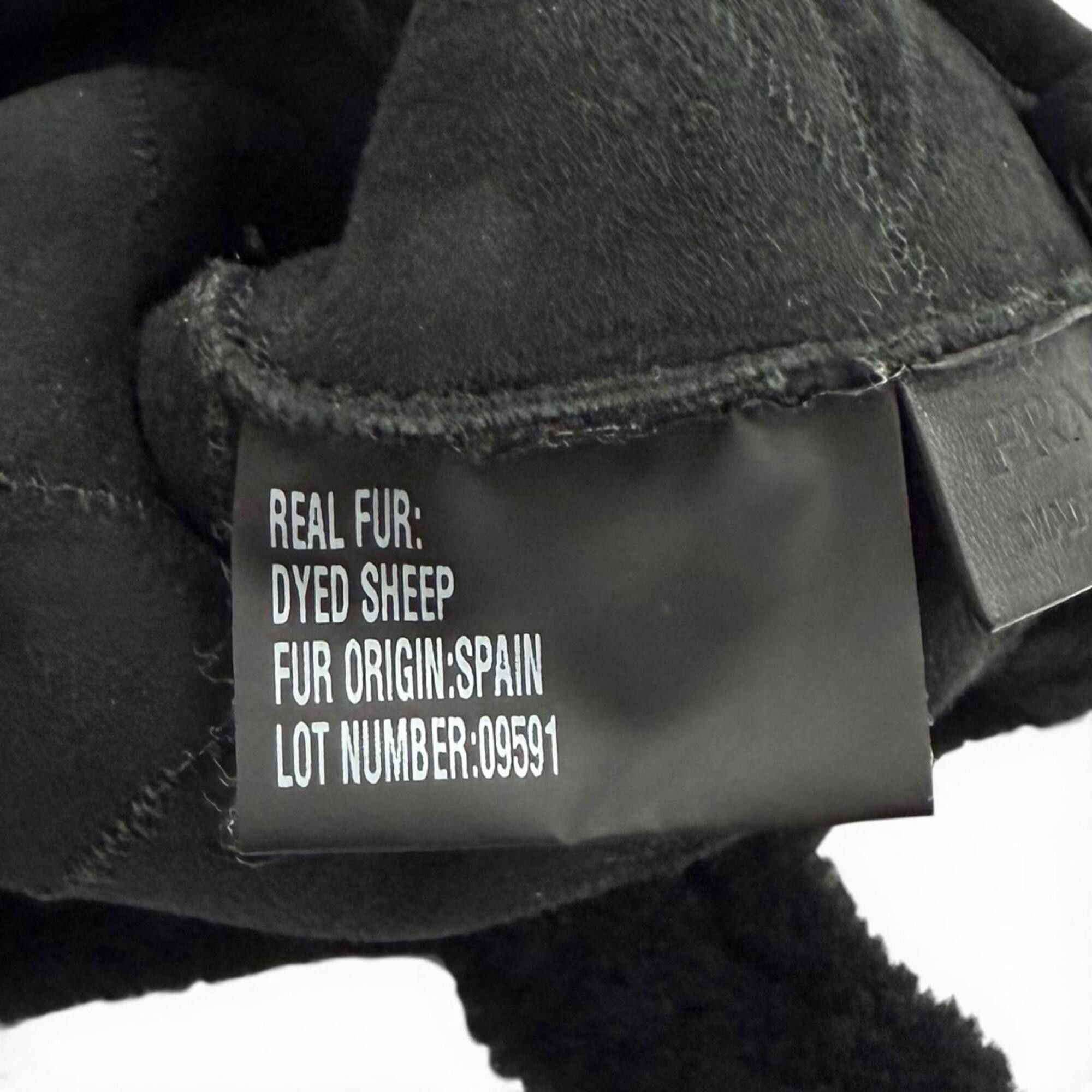Prada PRADA 1BG378 Triangle Logo 2-Way Shearling Fur Shoulder Bag with Pouch, Black, Made in Italy, Women's, Dust Size ONE SIZE - 13 Thumbnail
