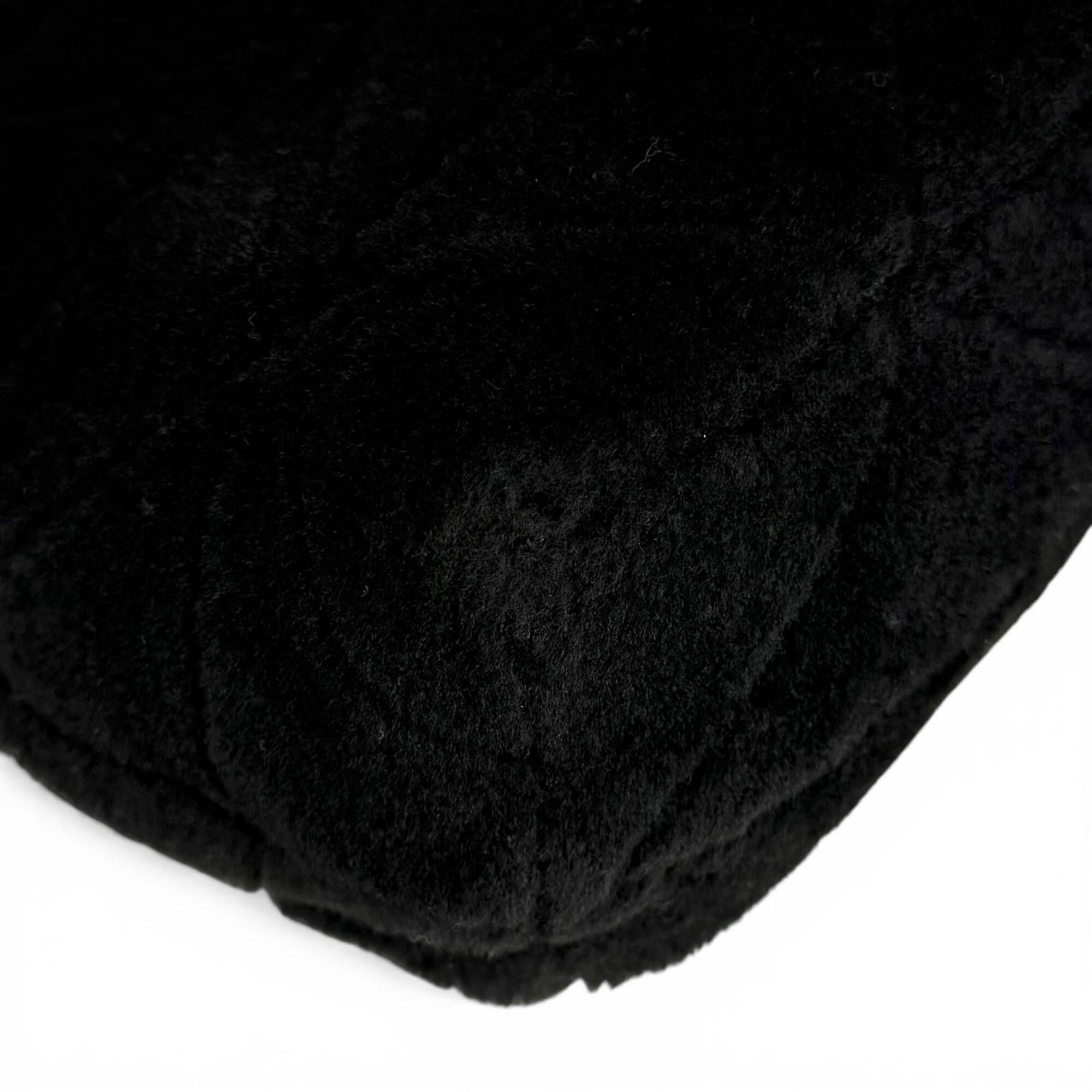 Prada PRADA 1BG378 Triangle Logo 2-Way Shearling Fur Shoulder Bag with Pouch, Black, Made in Italy, Women's, Dust Size ONE SIZE - 8 Thumbnail