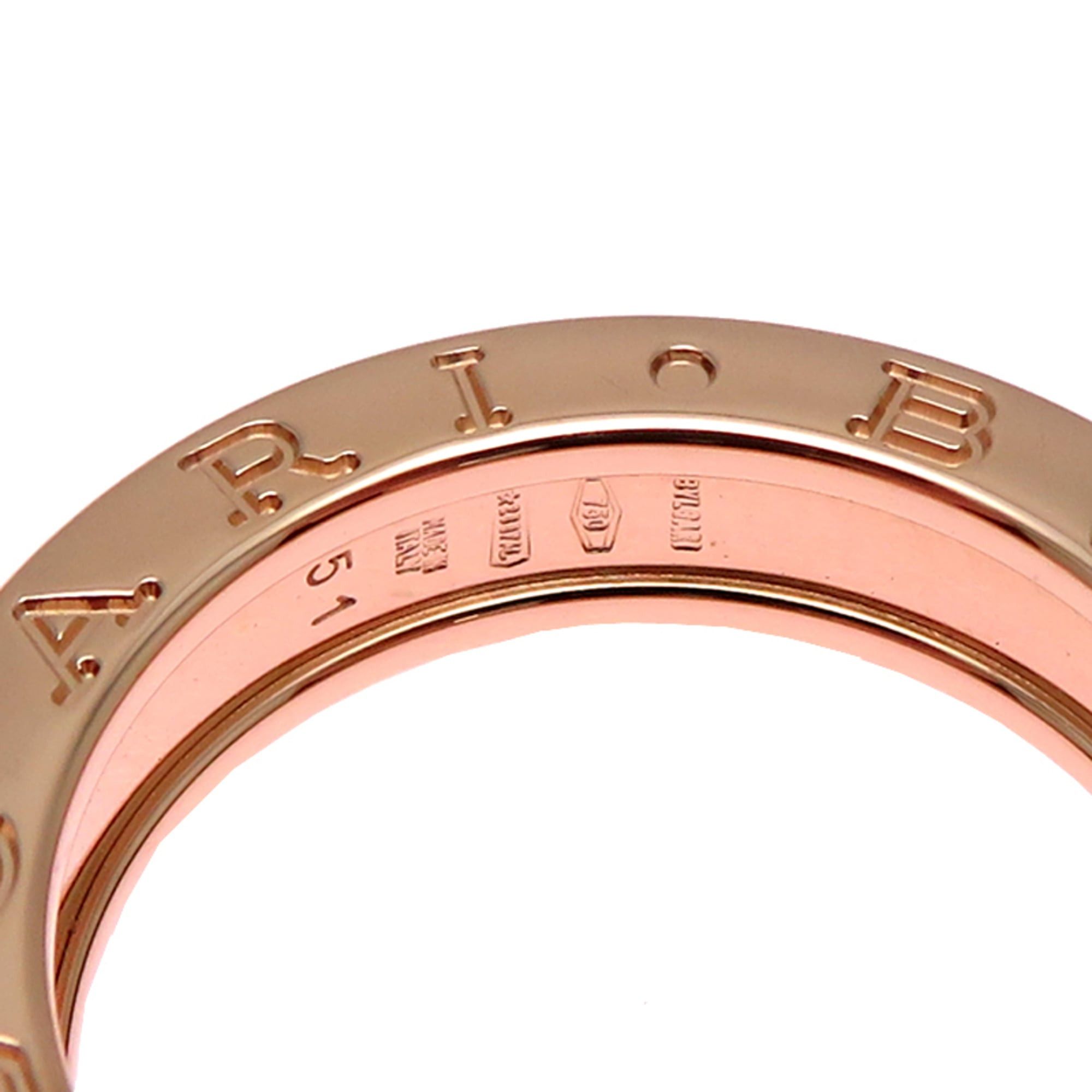 Bvlgari Bvlgari #51 B-zero1 Women's/Men's Ring, 750 Pink Gold Size ONE SIZE - 5 Thumbnail