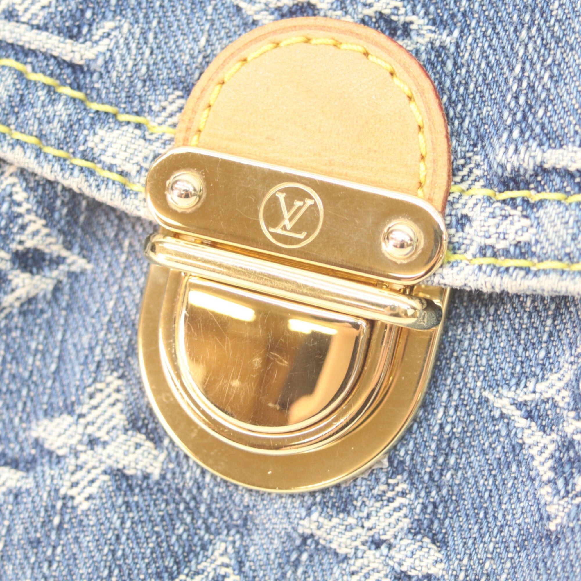 Louis Vuitton LOUIS VUITTON M95050 Monogram Denim Mini Pleaty Shoulder Bag, Indigo, Gold Hardware, Women's Size ONE SIZE - 6 Thumbnail