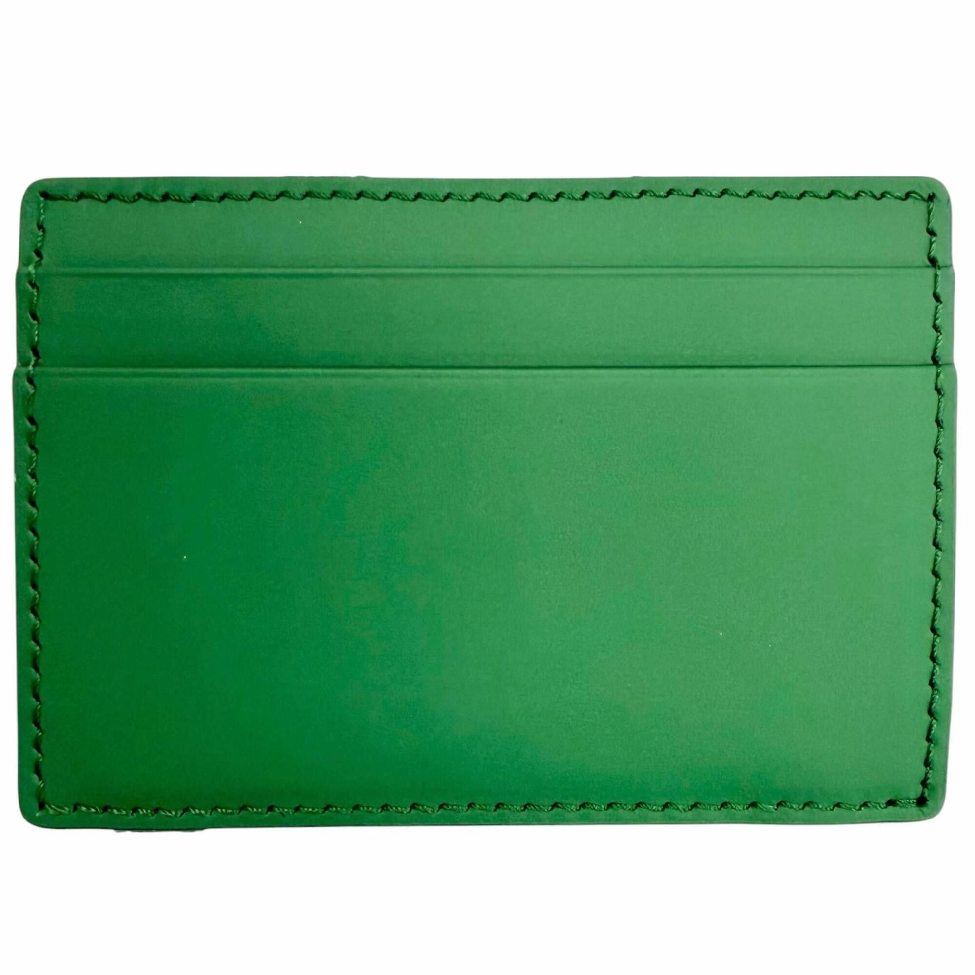 Dior Christian Dior DIOR 2ESCH197TRF Magic Wallet, Calfskin Leather, Clover Embossed Bi-fold, Business Card Holder/Card Case, Green, Made in Italy, Comes with Box and Dust Bag. Highly Recommended! Size ONE SIZE - 3 Thumbnail