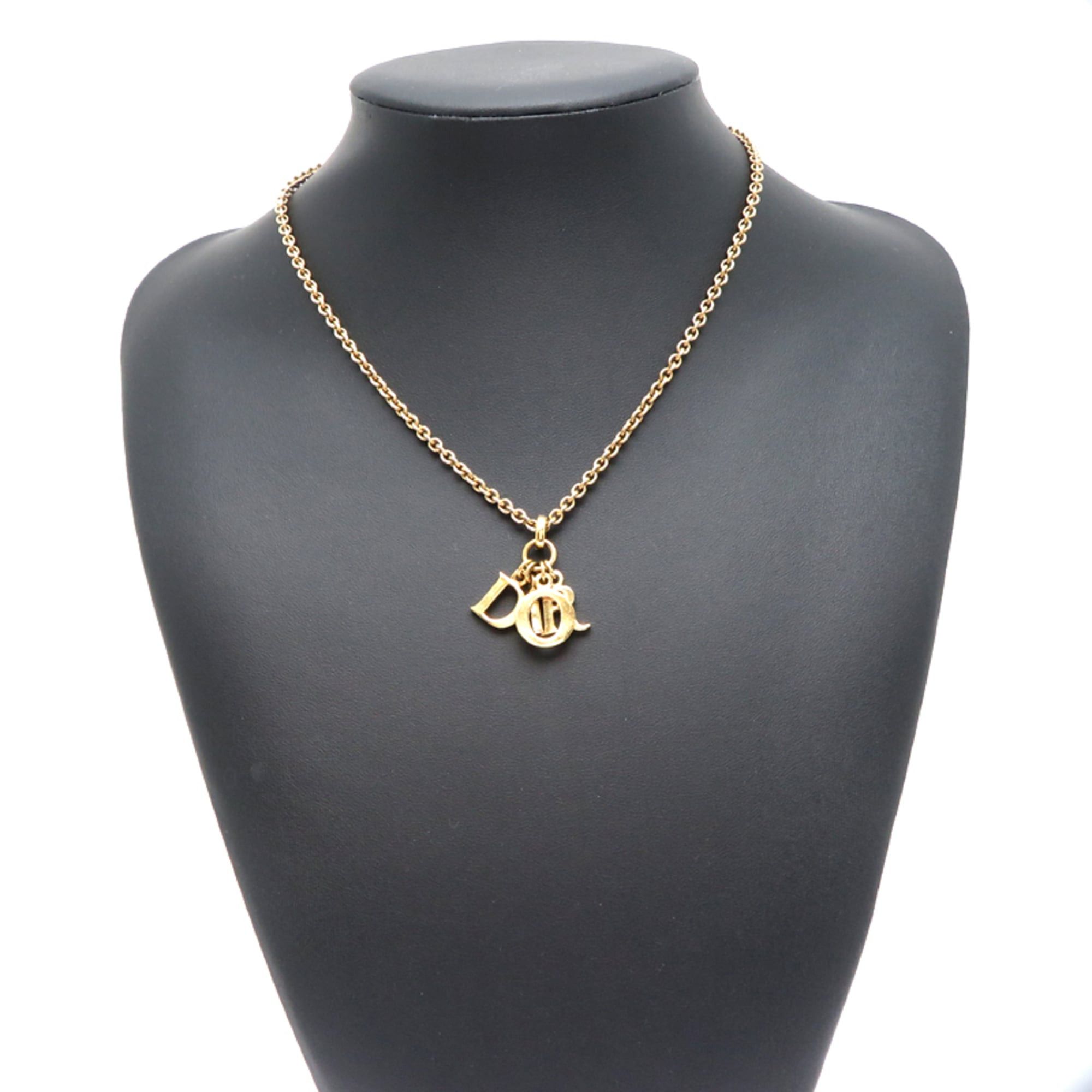 Dior Christian Dior Logo Women's Necklace GP Size ONE SIZE - 7 Thumbnail