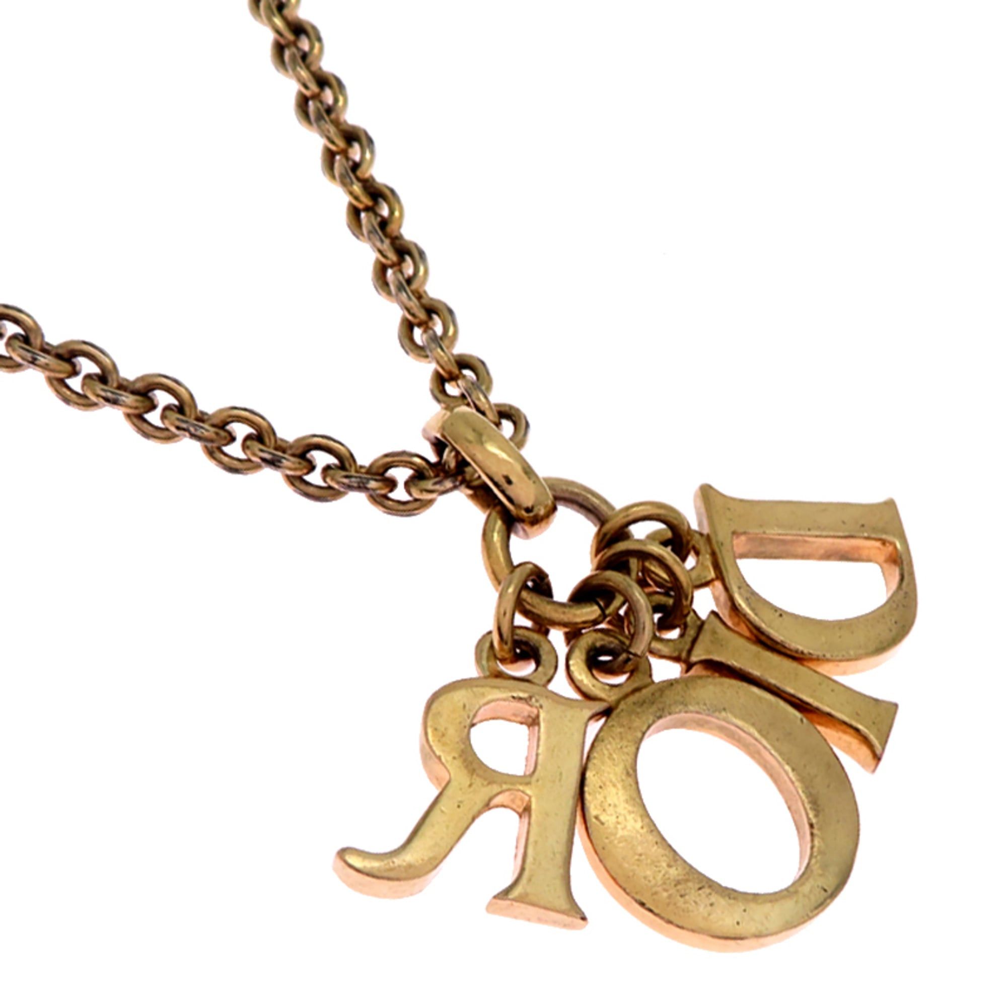Dior Christian Dior Logo Women's Necklace GP Size ONE SIZE - 3 Thumbnail