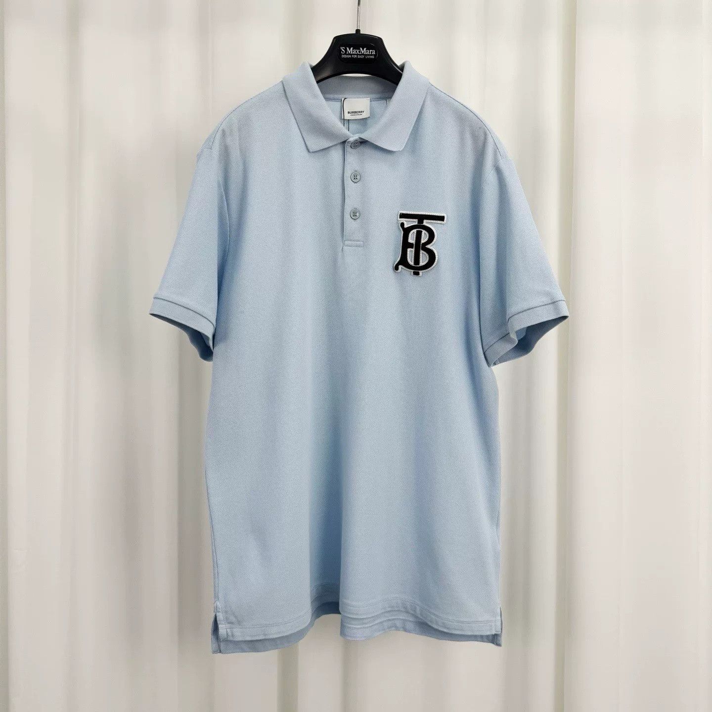 Burberry Burberry Blue TB Logo Polo Size M Size US M / EU 48-50 / 2 - 2 Thumbnail