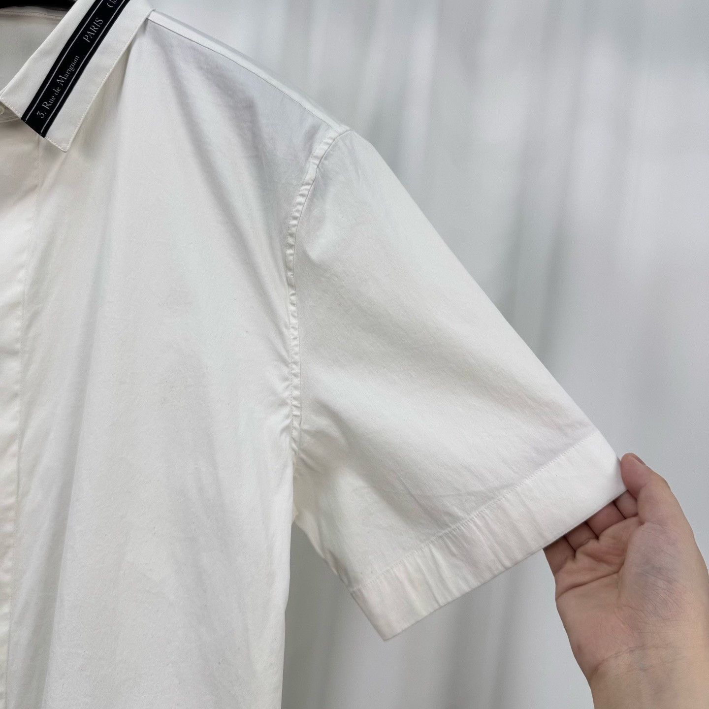 Dior Dior Logo Collar Short Sleeve Shirt Size L Size US L / EU 52-54 / 3 - 5 Thumbnail