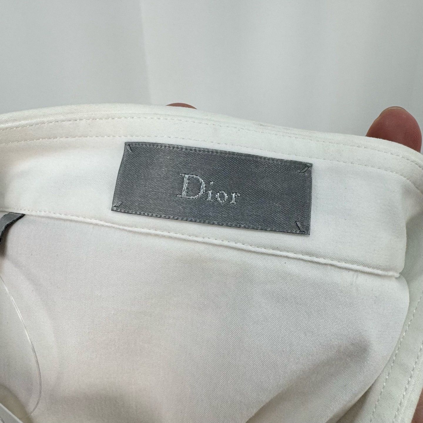 Dior Dior Logo Collar Short Sleeve Shirt Size L Size US L / EU 52-54 / 3 - 6 Thumbnail