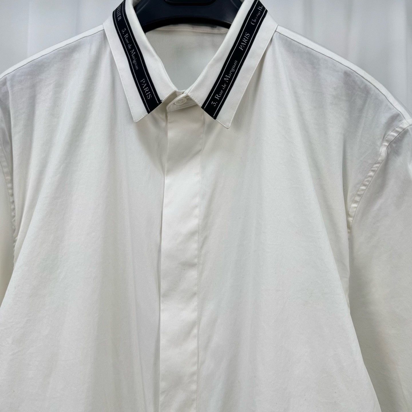 Dior Dior Logo Collar Short Sleeve Shirt Size L Size US L / EU 52-54 / 3 - 4 Thumbnail