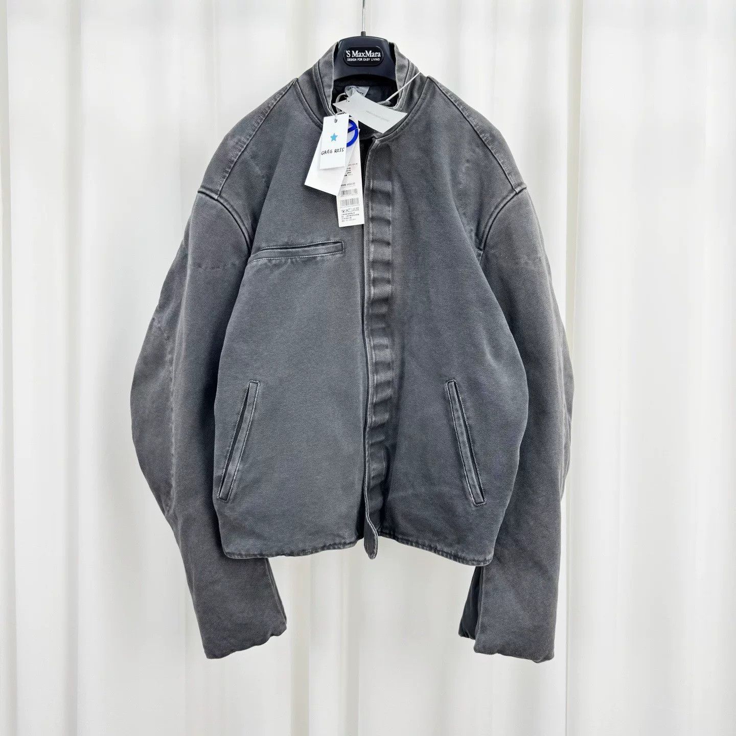 Greg Ross Greg Ross Washed Grey Down Jacket Size S Size US S / EU 44-46 / 1 - 2 Thumbnail
