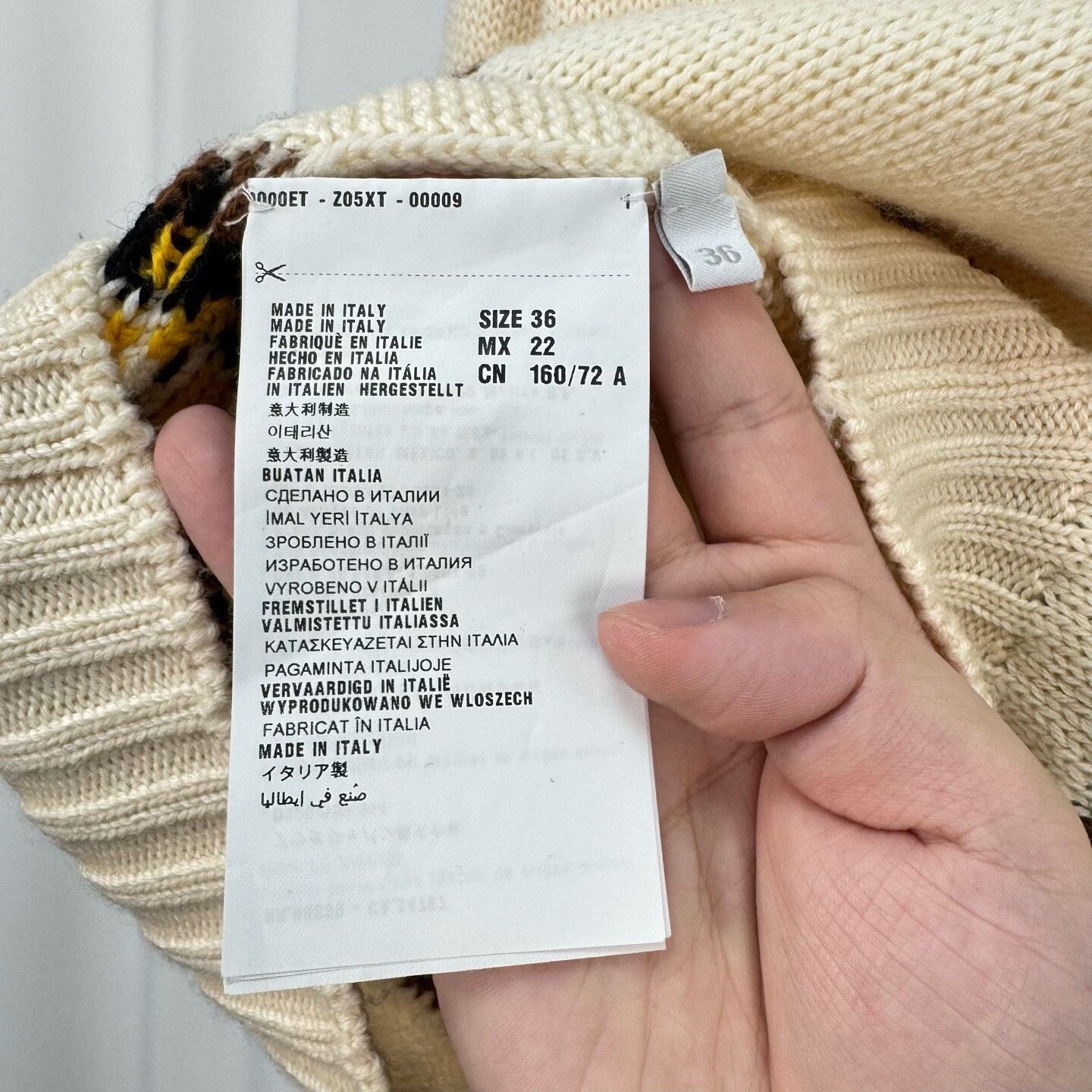 Miu Miu Miu Miu Wool Diamond Pattern Cardigan Size 36 Size XS / US 0-2 / IT 36-38 - 7 Thumbnail
