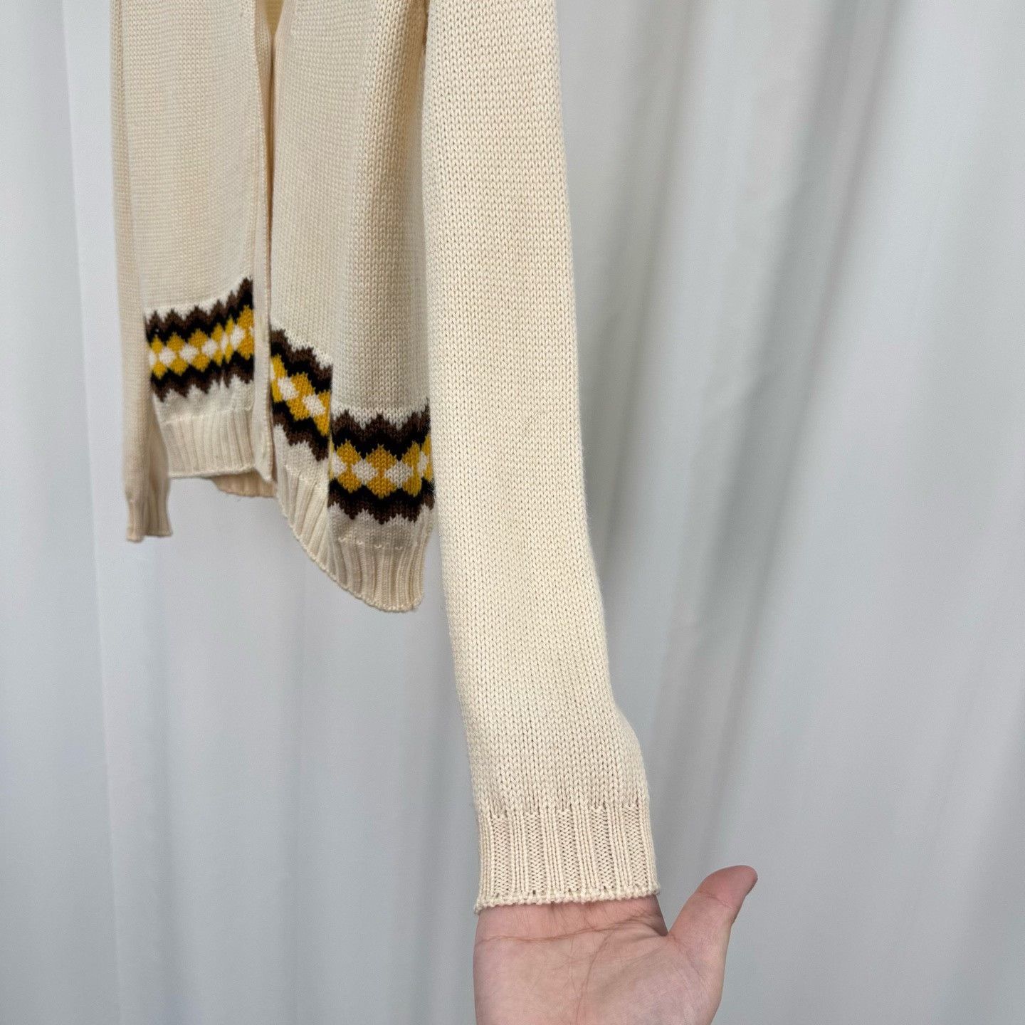 Miu Miu Miu Miu Wool Diamond Pattern Cardigan Size 36 Size XS / US 0-2 / IT 36-38 - 5 Thumbnail