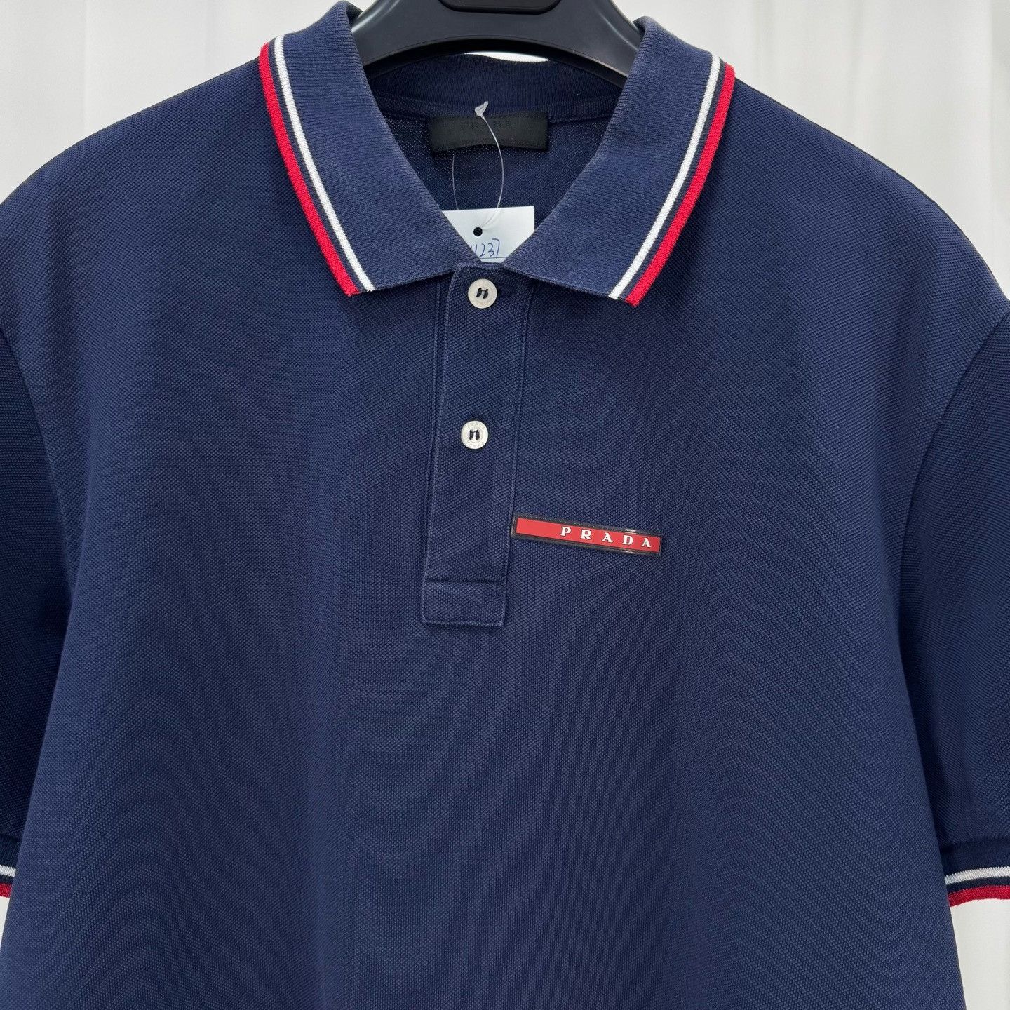 Prada Prada Logo Badge Polo Shirt Size XL Size US XL / EU 56 / 4 - 4 Thumbnail