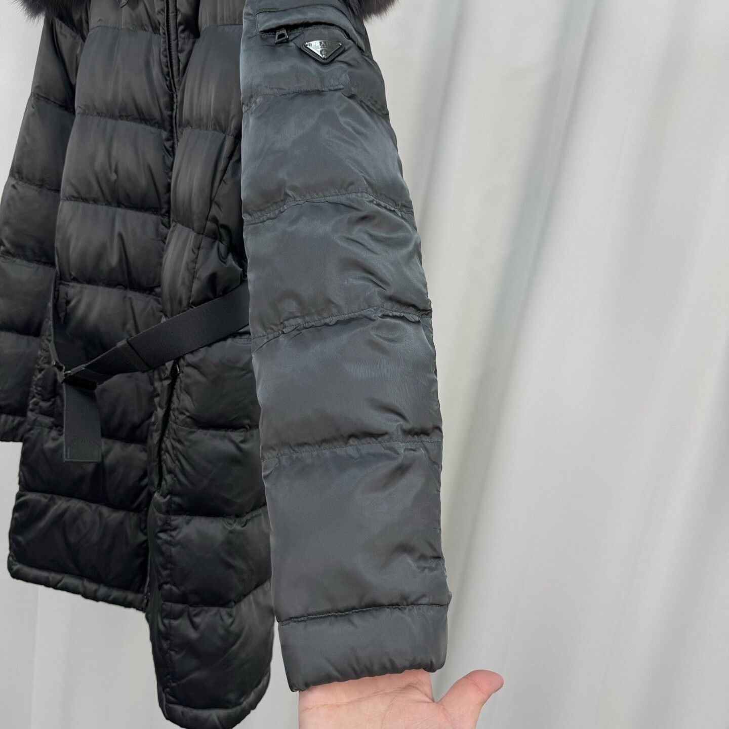 Prada Prada Fur Collar Puffer Down Jacket Size 38 Size XS / US 0-2 / IT 36-38 - 6 Thumbnail