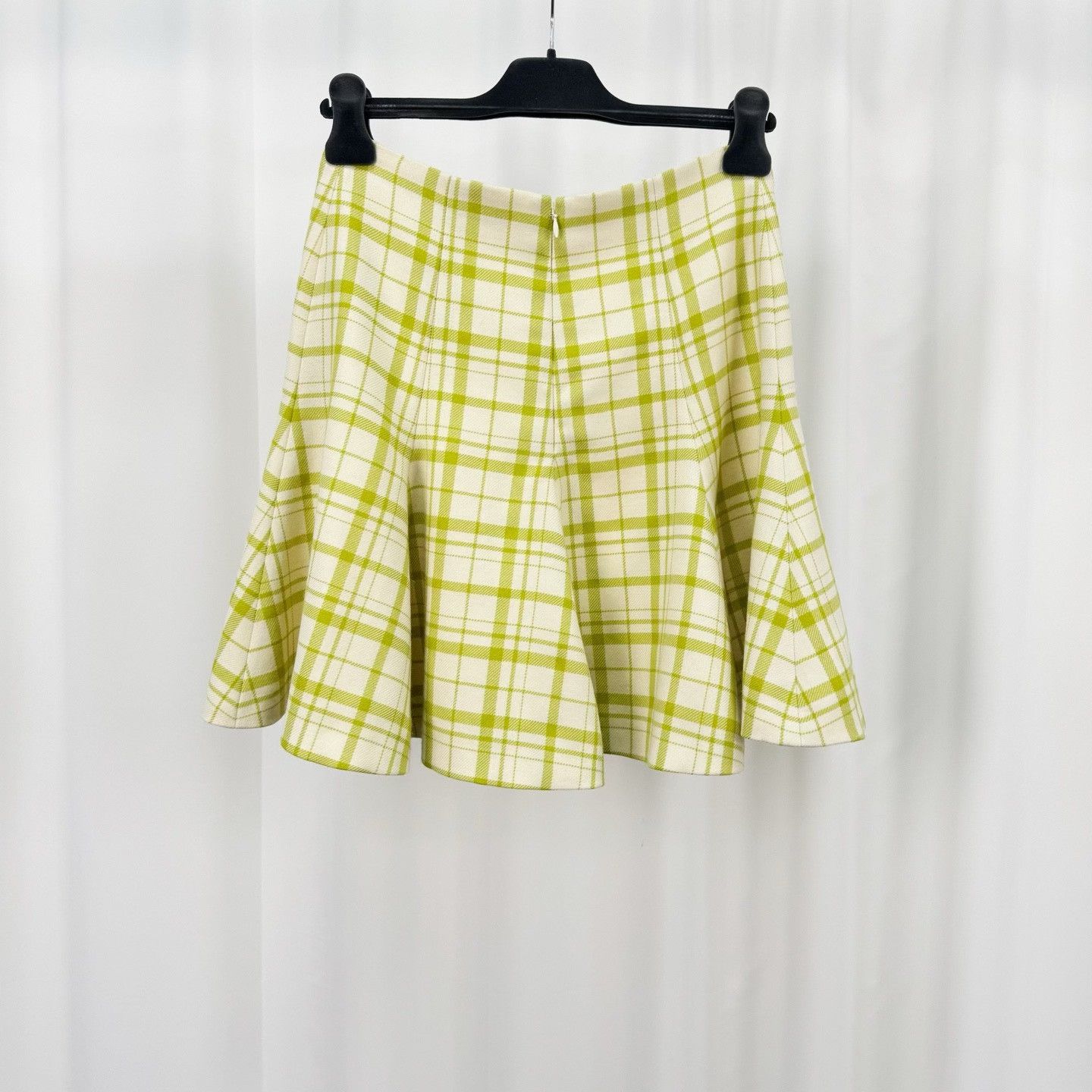 Dior Dior Green Check Wool Mini Skirt FR 38 Size 27" / US 4 / IT 40 - 3 Thumbnail