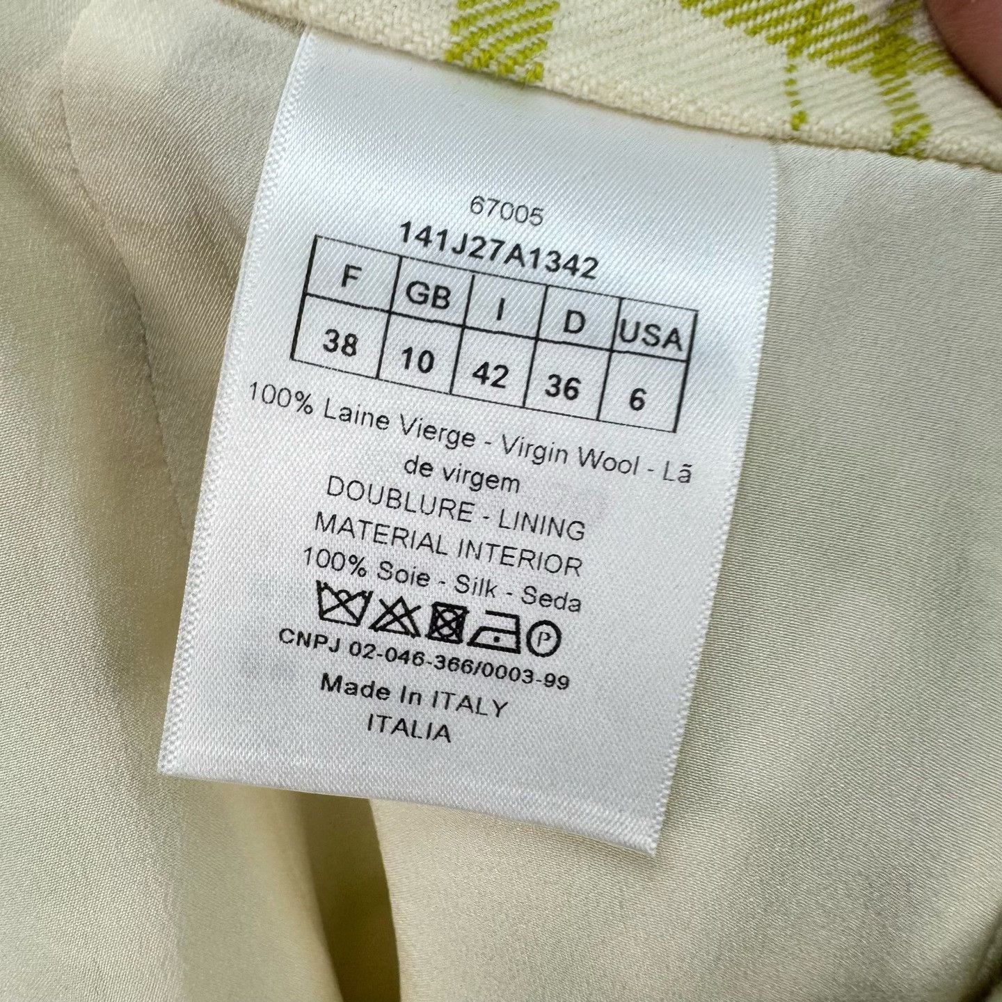 Dior Dior Green Check Wool Mini Skirt FR 38 Size 27" / US 4 / IT 40 - 7 Thumbnail